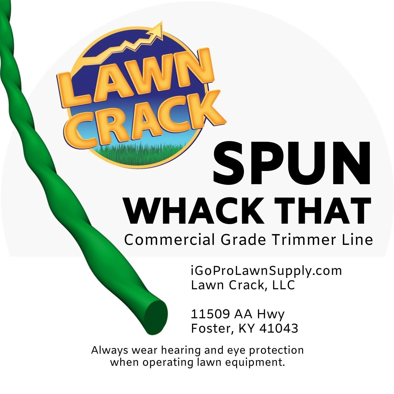 .095 Spun Trimmer Line 1 Pound Commercial Grade Lawn Crack - Image 2
