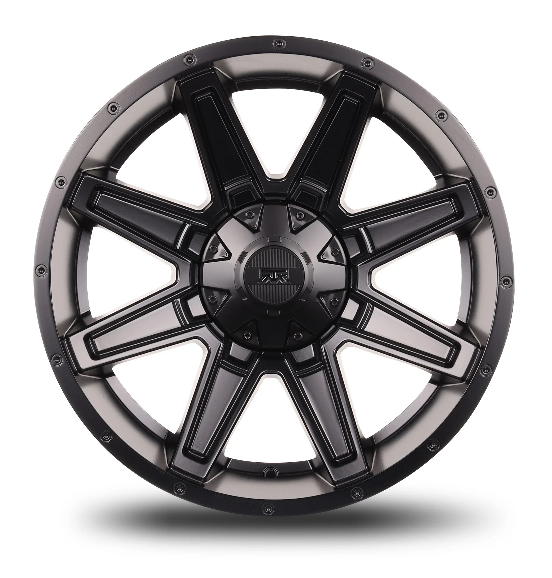 17x8.5 Mudder Trucker MT404 Deviant Black 5x114.3 5x4.5 5x127 5x5 18 Wheel - Image 2
