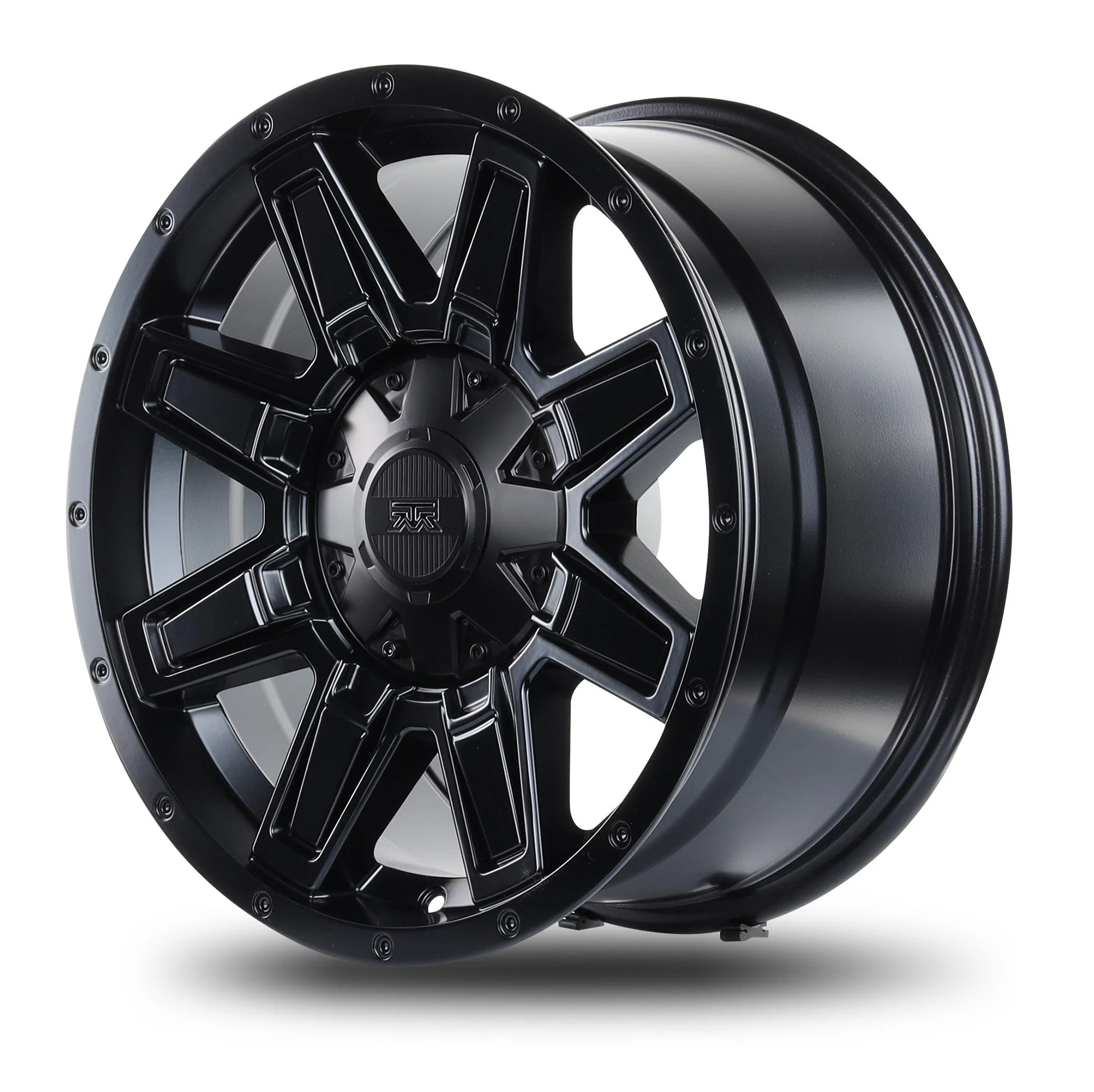17x8.5 Mudder Trucker MT404 Deviant Black 5x127 5x5 5x139.7 5x5.5 -6 Wheel - Image 5
