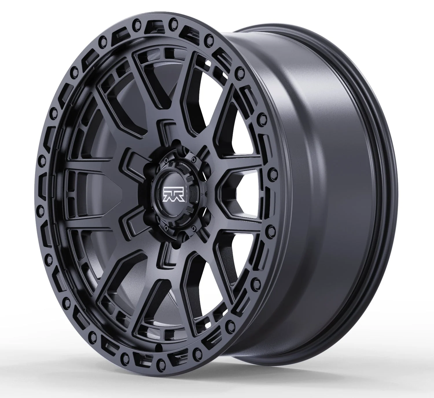 17x9 Mudder Trucker MT678 Resolve Matte Black 6x135 ET12 Wheel Rim - Image 5