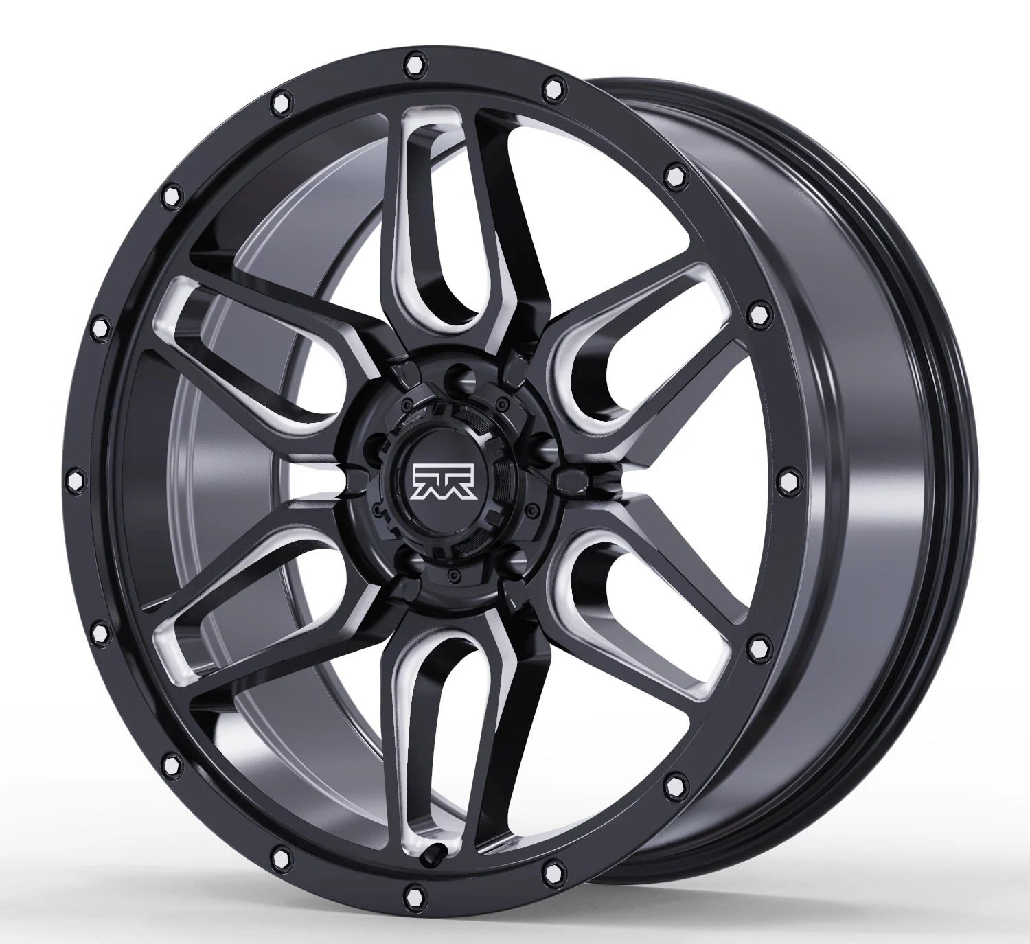 18x9 Mudder Trucker MT317 Barrier Black Milled 5x127 5x5 ET0 Wheel Rim - Image 4