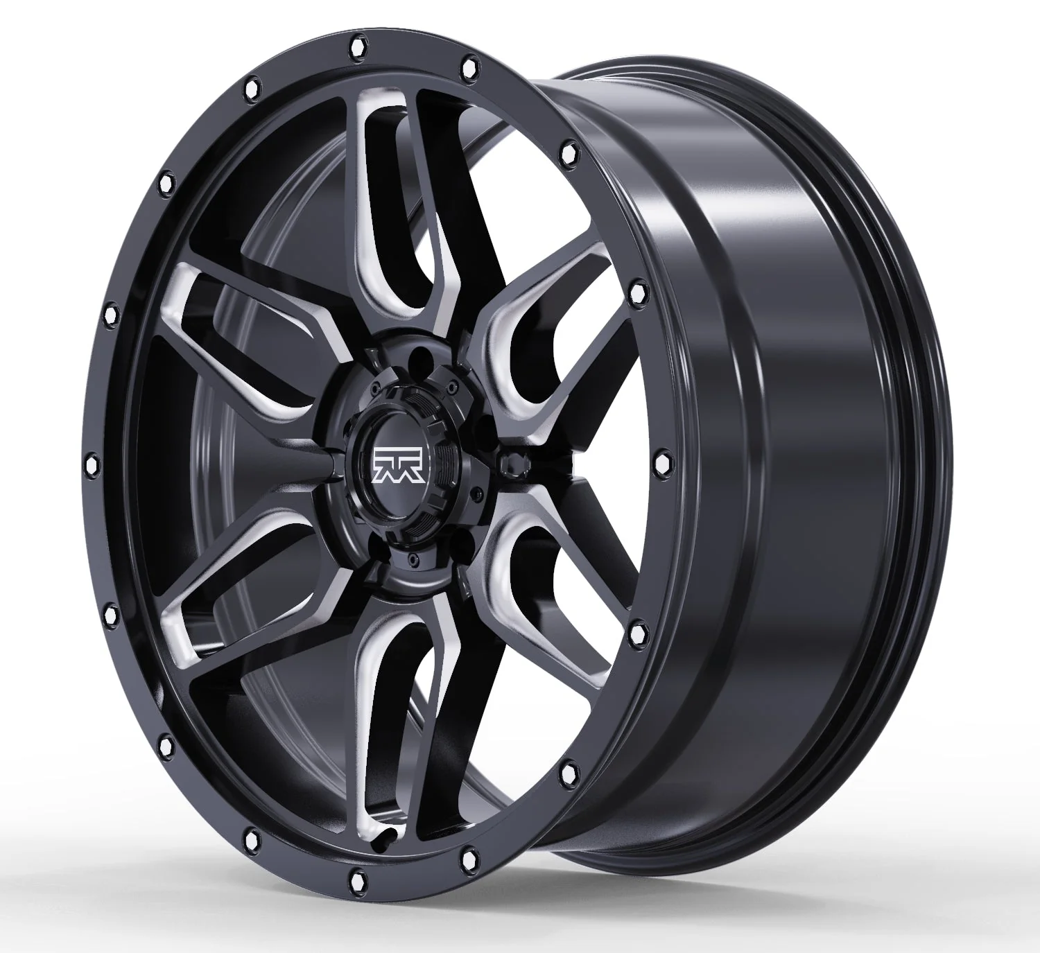 18x9 Mudder Trucker MT317 Barrier Black Milled 5x127 5x5 ET0 Wheel Rim - Image 5