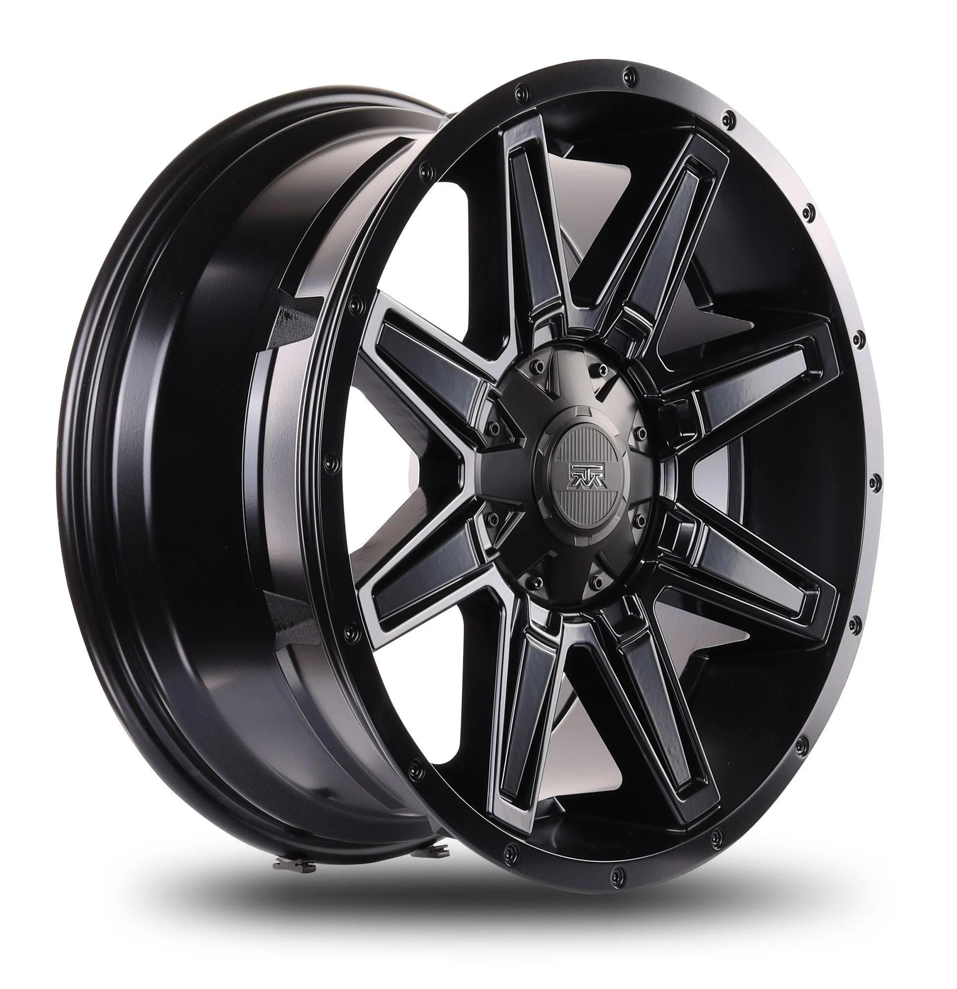 18x9 Mudder Trucker MT404 Deviant Black 5x139.7 5x5.5 5x150 ET18 Wheel Rim - Image 4