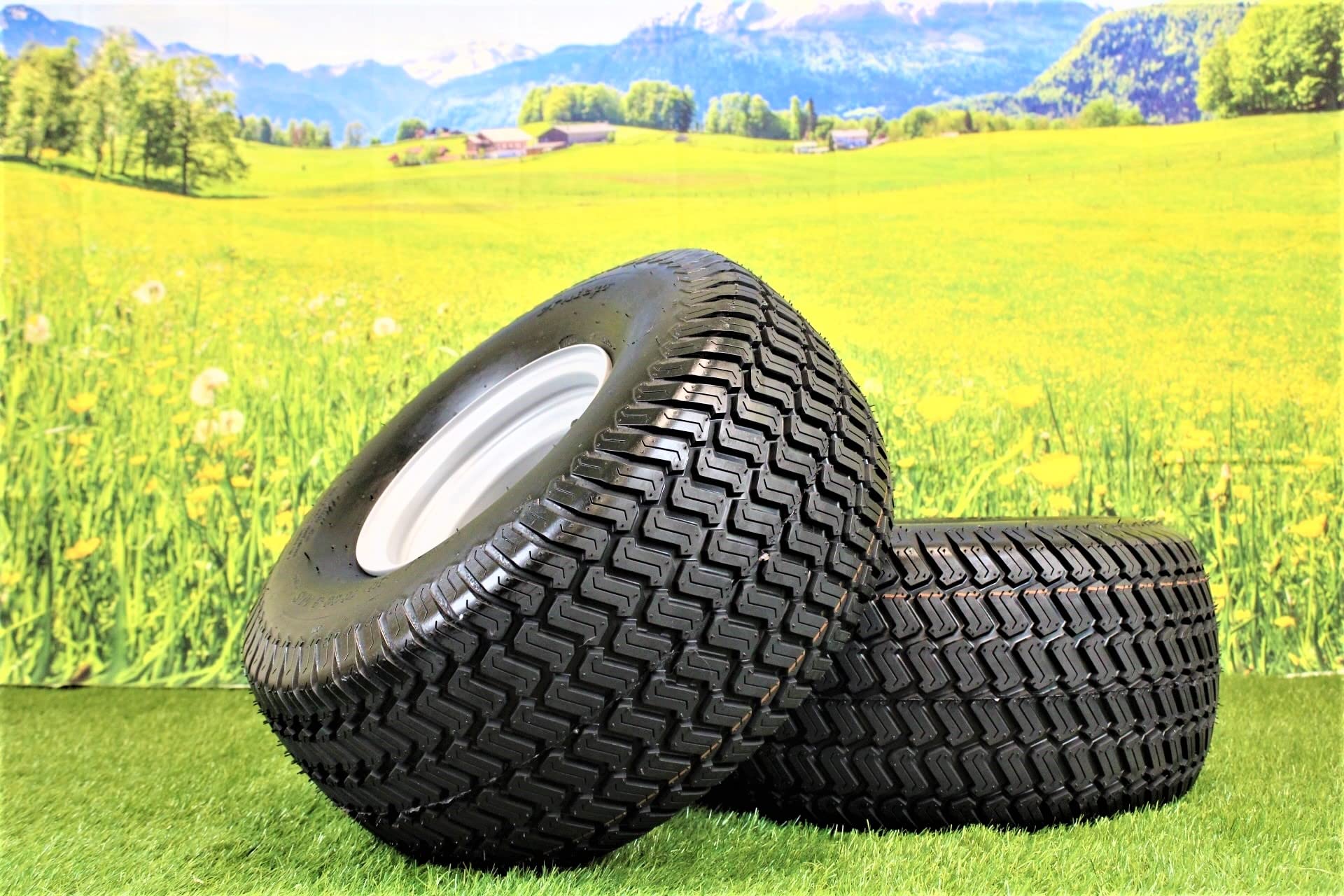 20x10.00-8 4 Ply Turf Tires with 8x7 Wheels Lawn & Garden Mower and Golf Cart (Set of 2) - Image 4
