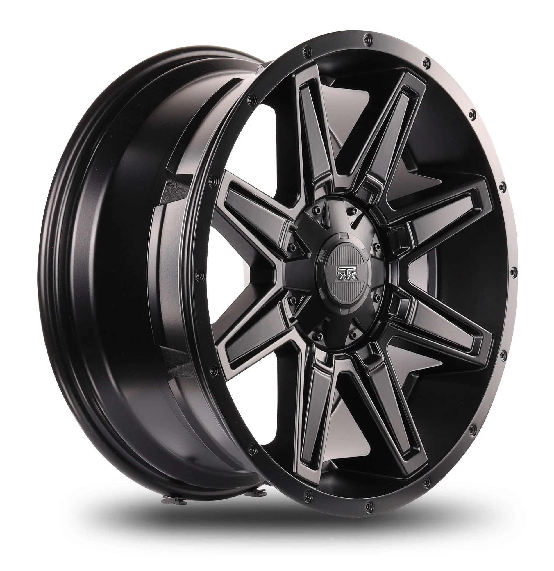 20x9 Mudder Trucker MT404 Deviant Black 5x127 5x5 5x135 ET12 Wheel Rim - Image 4