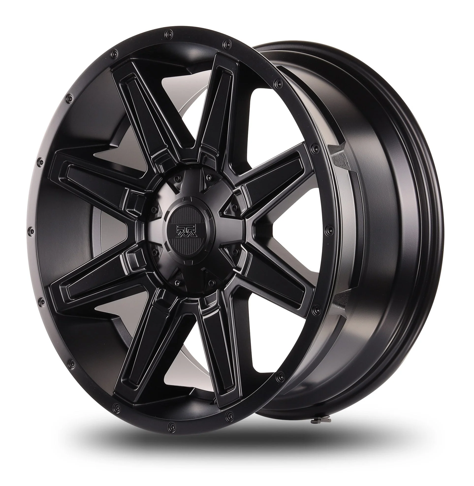 20x9 Mudder Trucker MT404 Deviant Black 5x127 5x5 5x135 ET12 Wheel Rim - Image 5