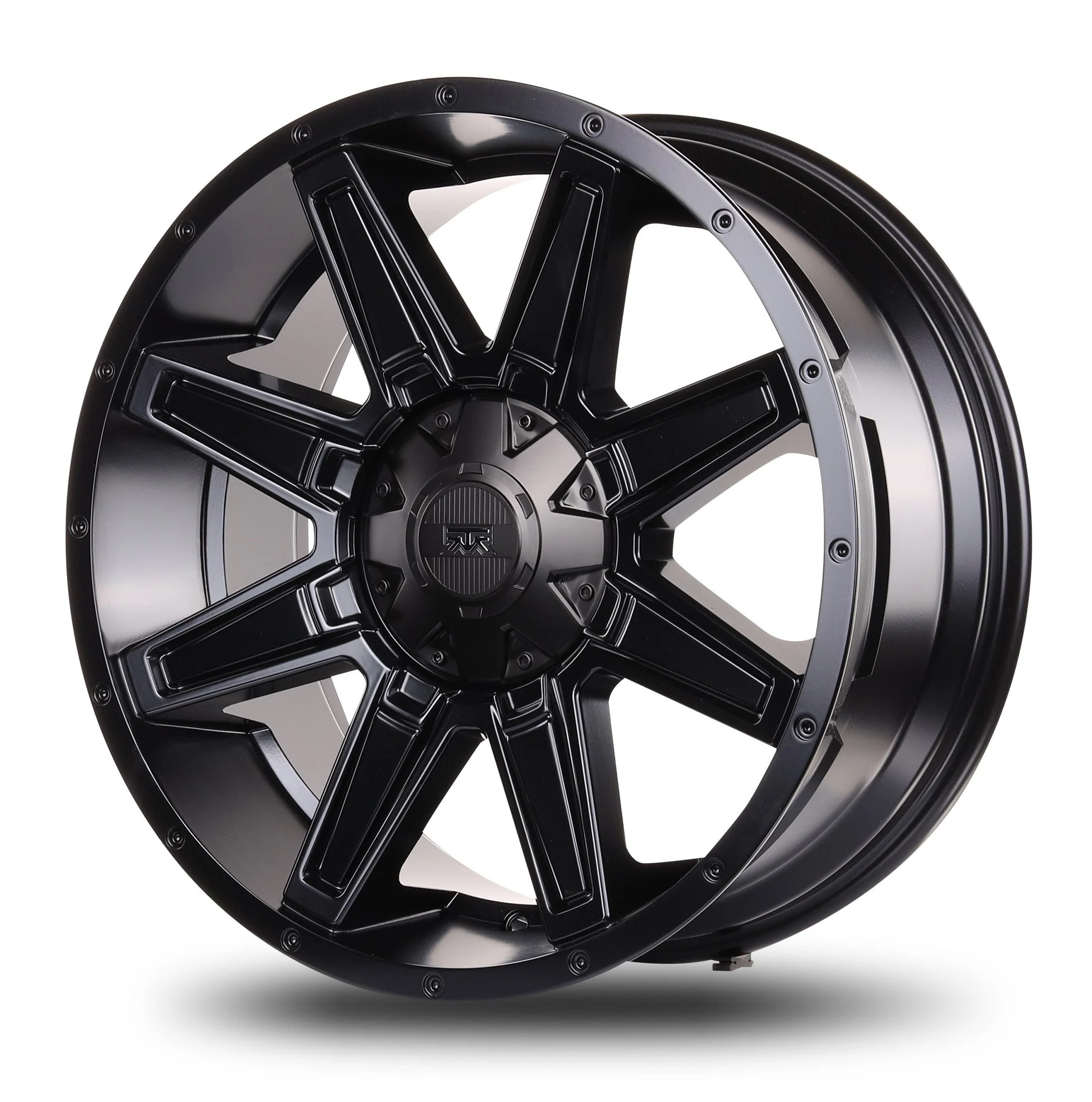 20x9 Mudder Trucker MT404 Deviant Black 5x139.7 5x5.5 5x150 ET18 Wheel Rim - Image 3