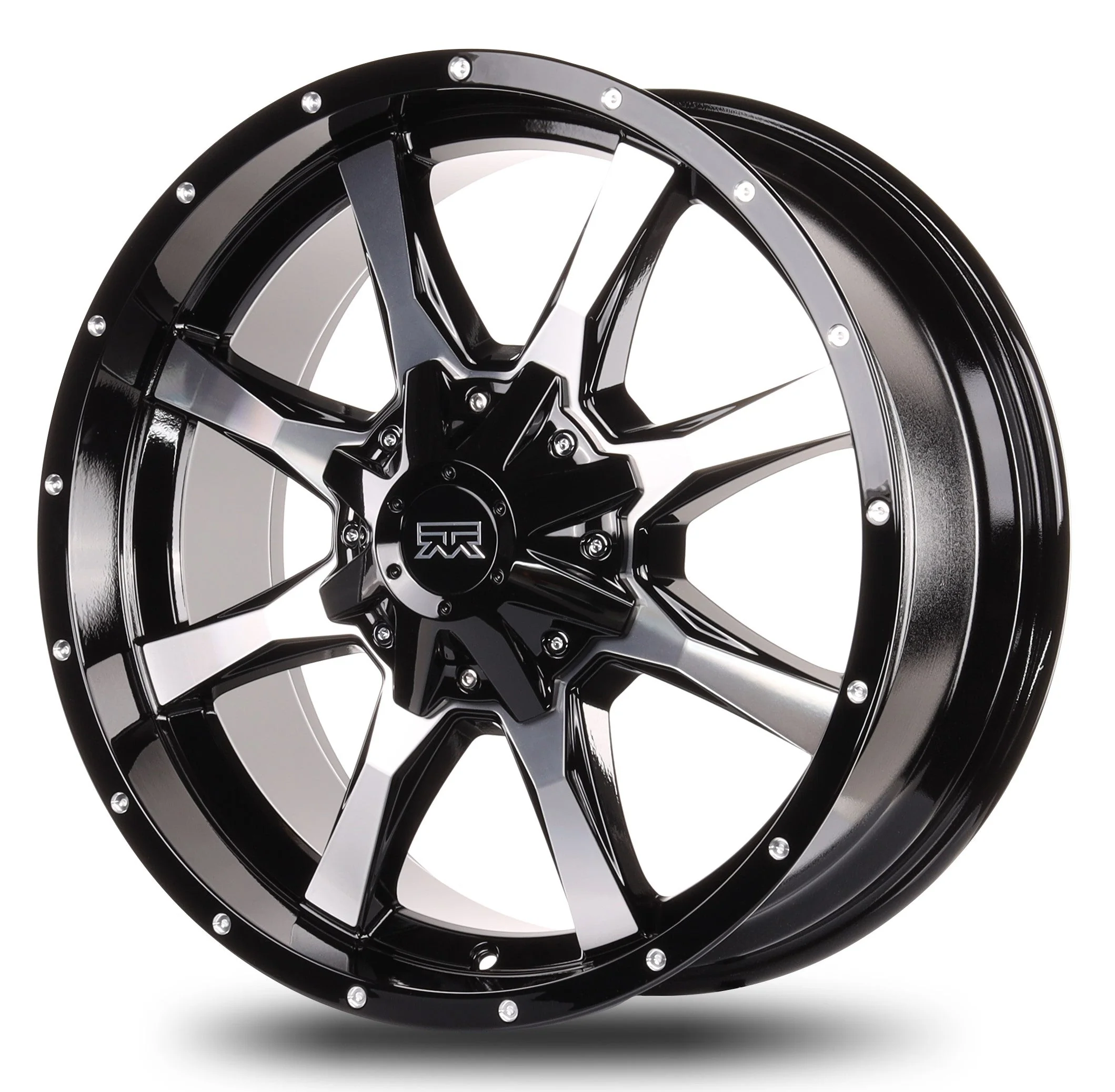 20x9 Mudder Trucker MT513 Breakover Black Machined 8x165 ET18 Wheel Rim - Image 2