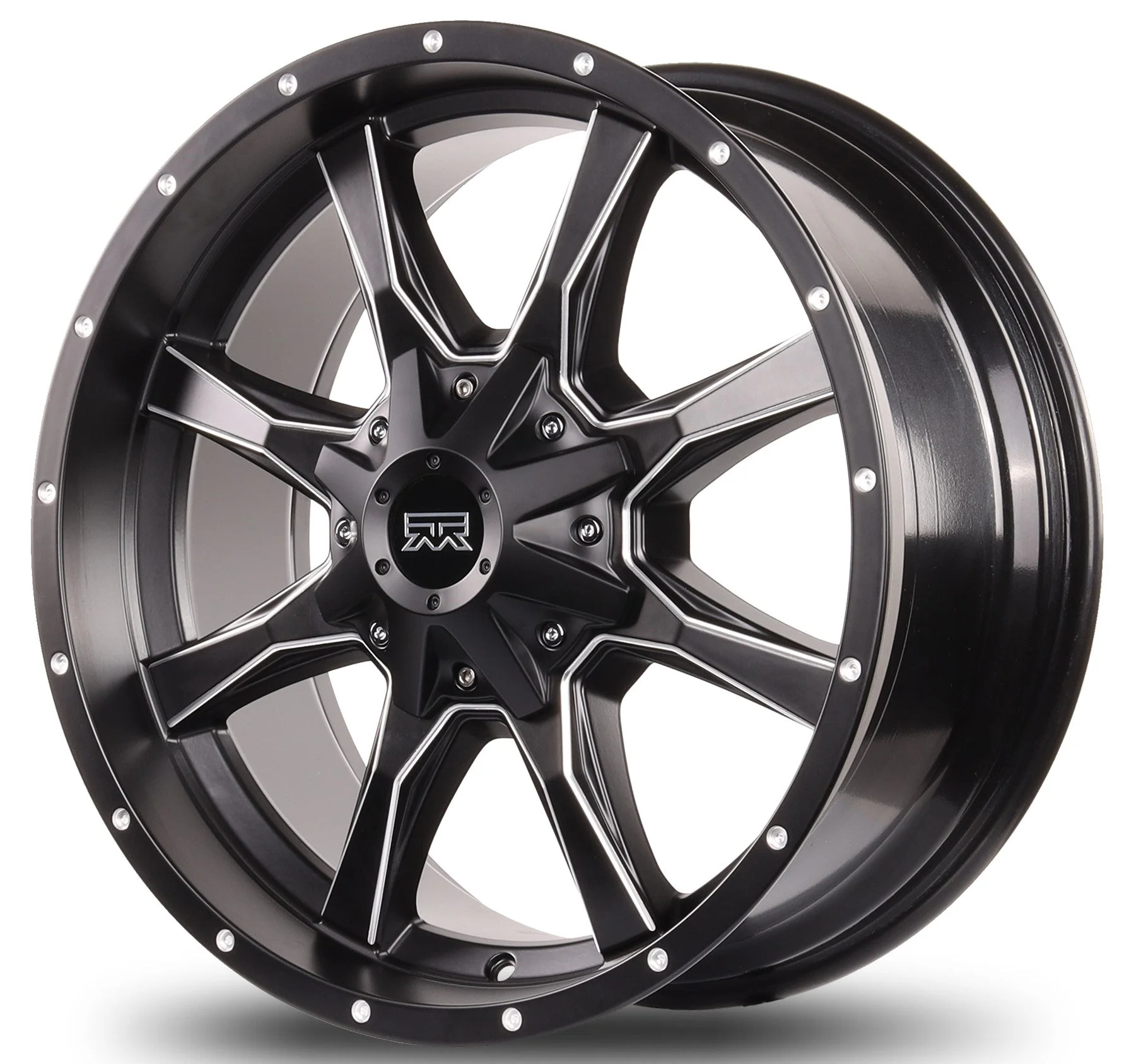 20x9 Mudder Trucker MT513 Breakover Black Machined 8x170 ET18 Wheel Rim - Image 2
