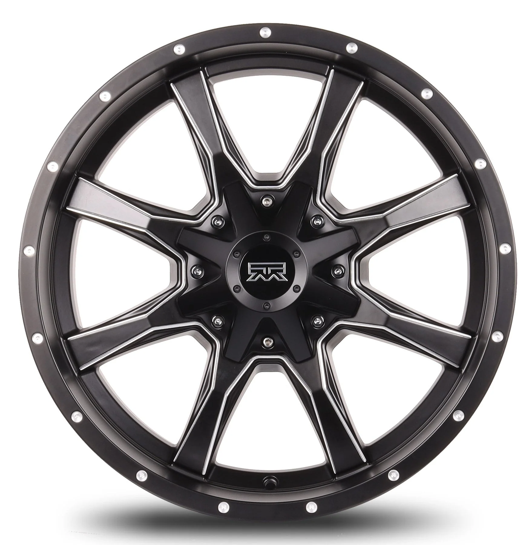 20x9 Mudder Trucker MT513 Breakover Black Milled 8x165.1 8x6.5 ET18 Wheel - Image 5