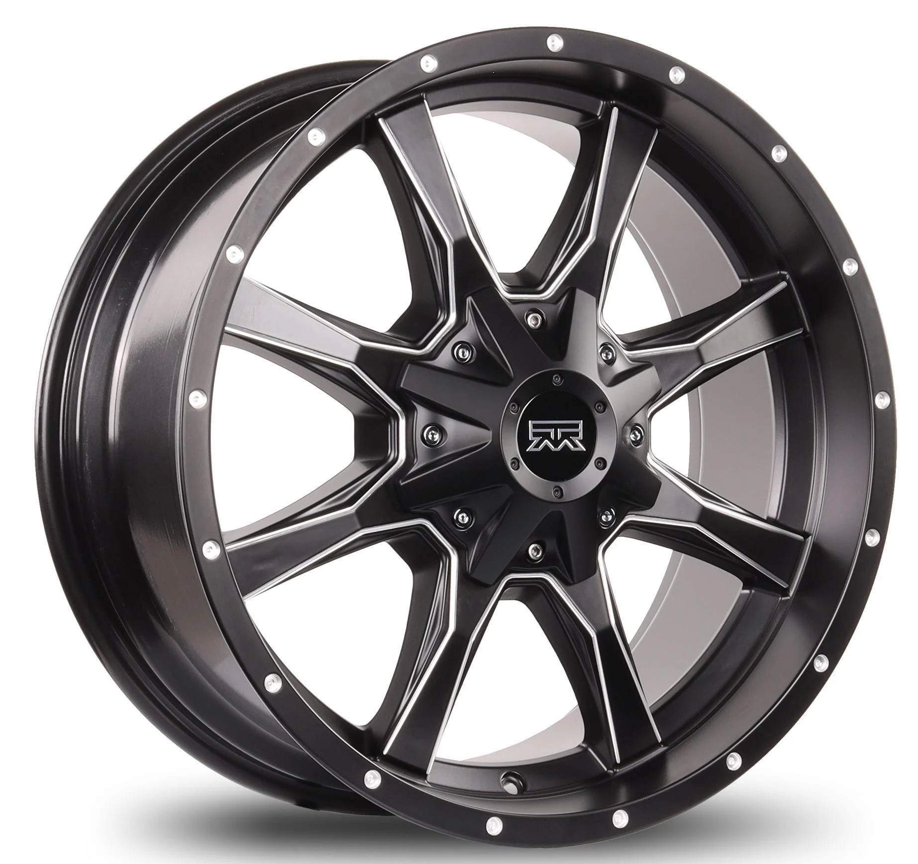 20x9 Mudder Trucker MT513 Breakover Black Milled 8x180 ET18 Wheel Rim - Image 7