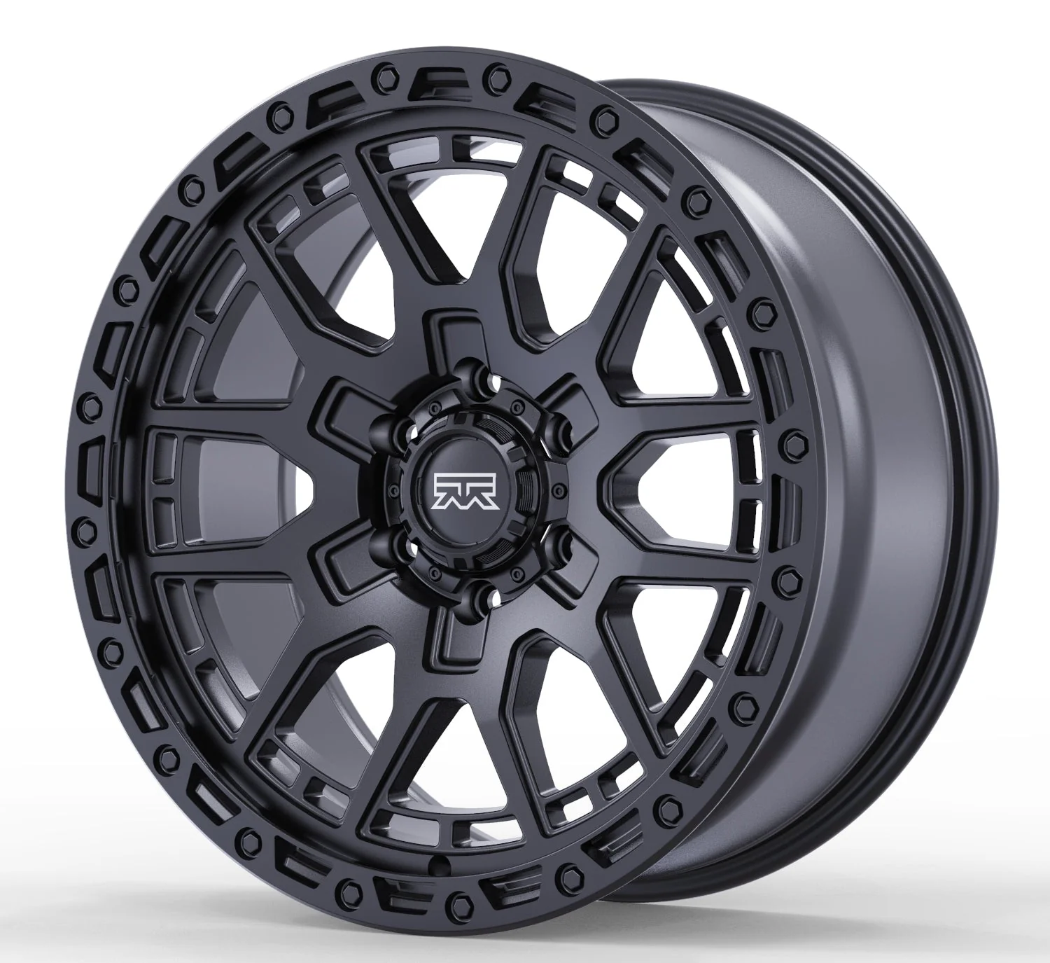 20x9 Mudder Trucker MT678 Resolve Matte Black 6x135 ET12 Wheel Rim - Image 4