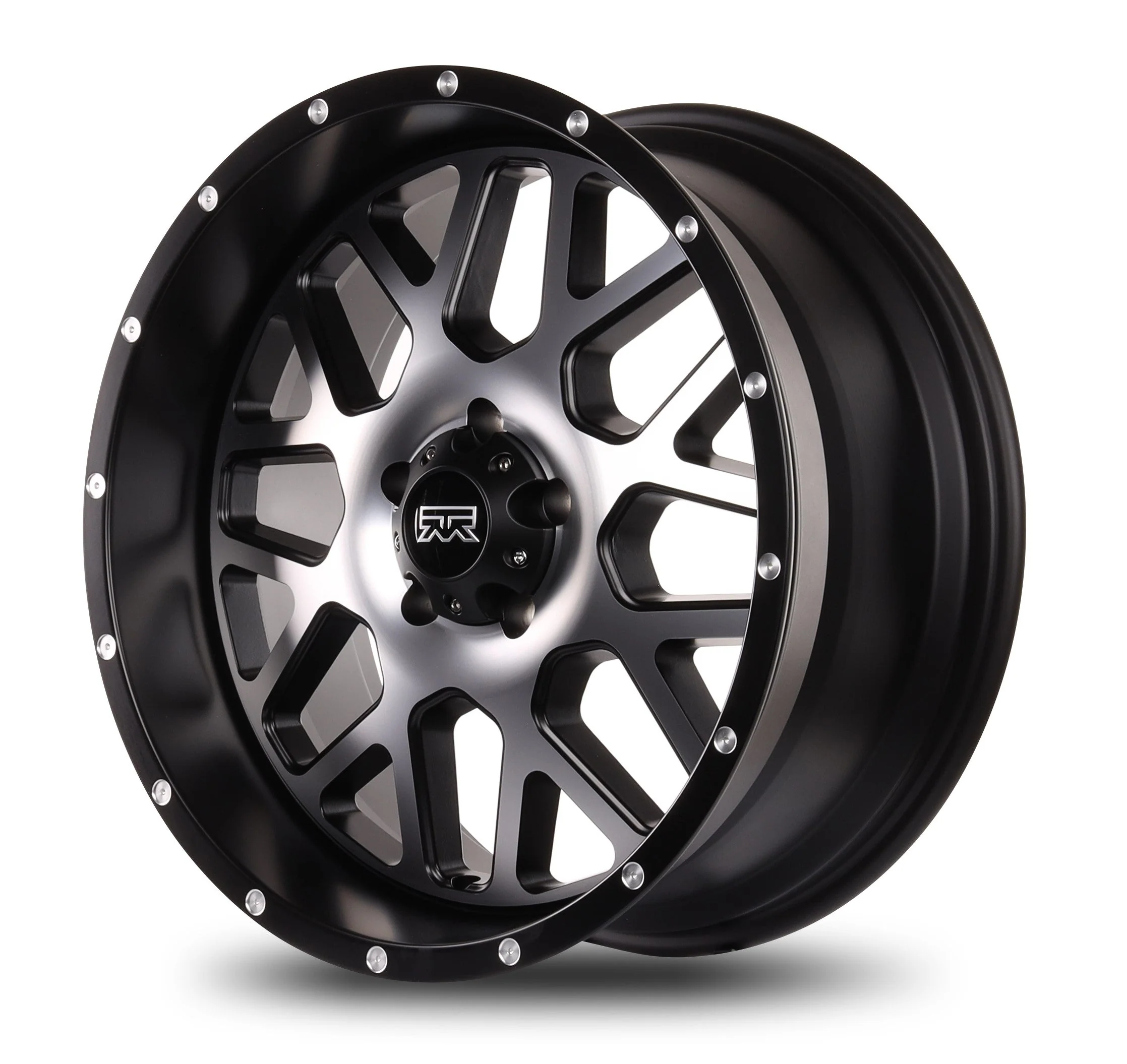 20x9 Mudder Trucker MT859 Mutiny Black Machined 5x127 5x5 ET0 Wheel Rim - Image 10