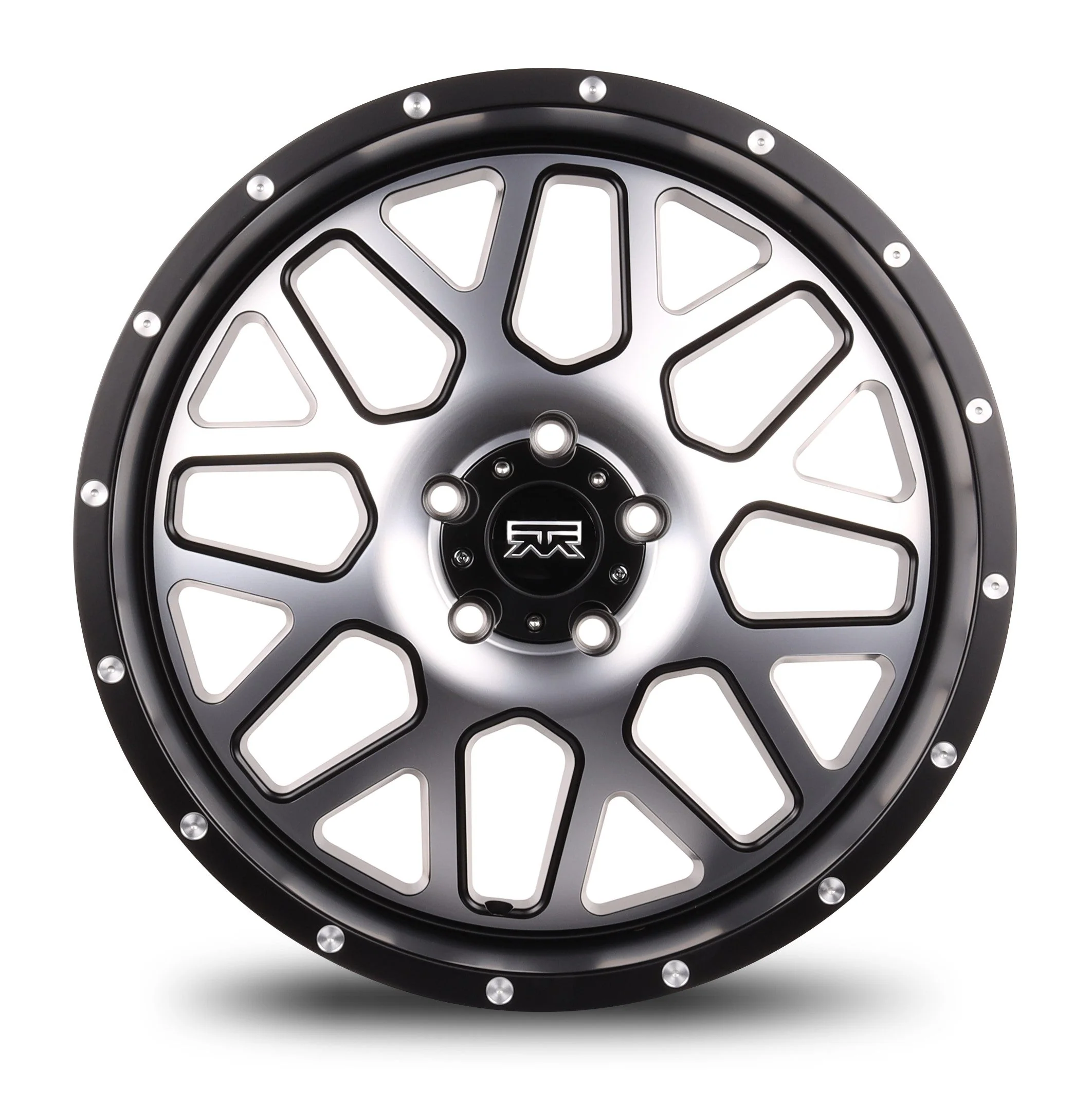 20x9 Mudder Trucker MT859 Mutiny Black Machined 5x127 5x5 ET0 Wheel Rim - Image 2