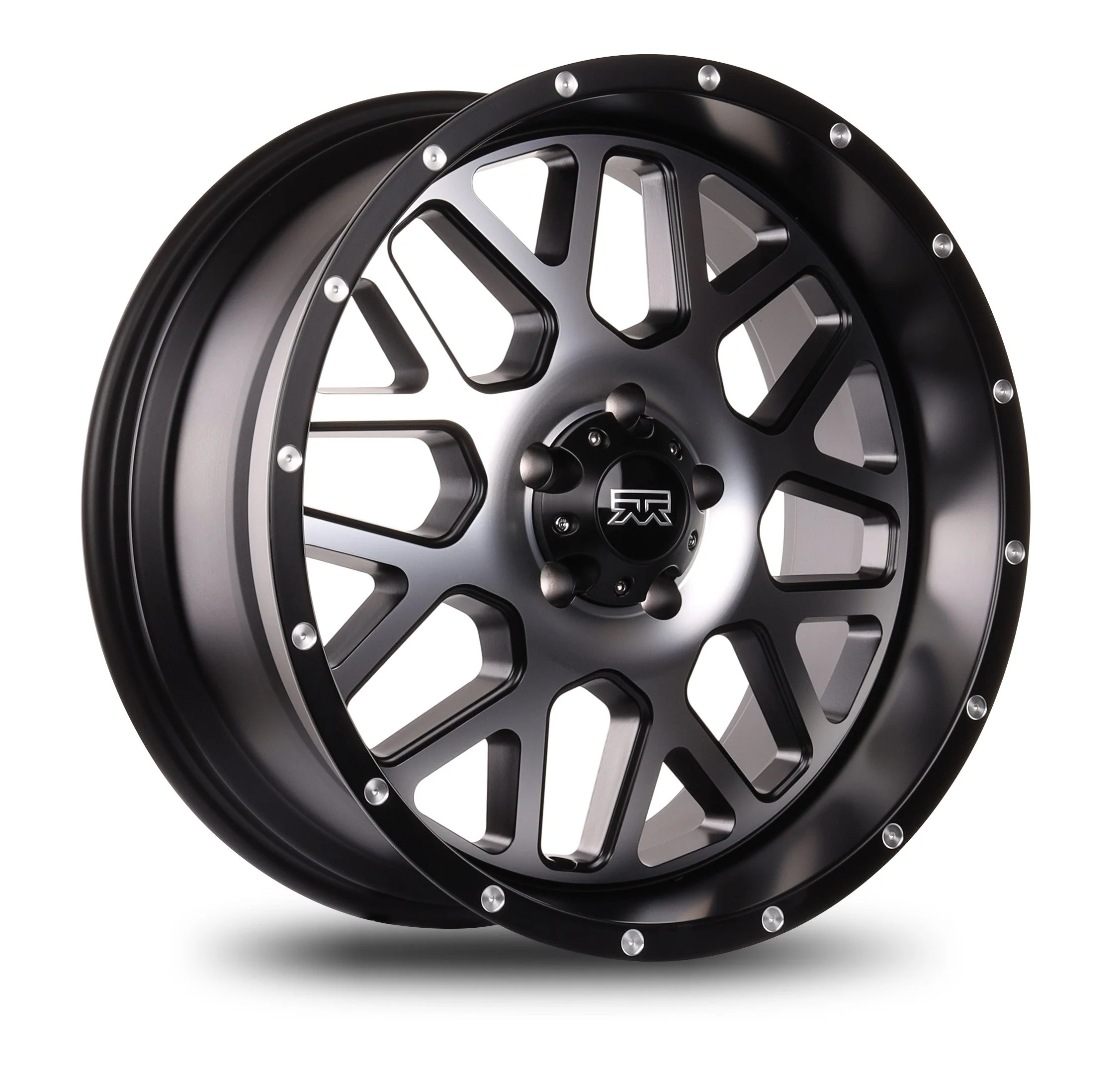 20x9 Mudder Trucker MT859 Mutiny Black Machined 5x127 5x5 ET0 Wheel Rim - Image 7