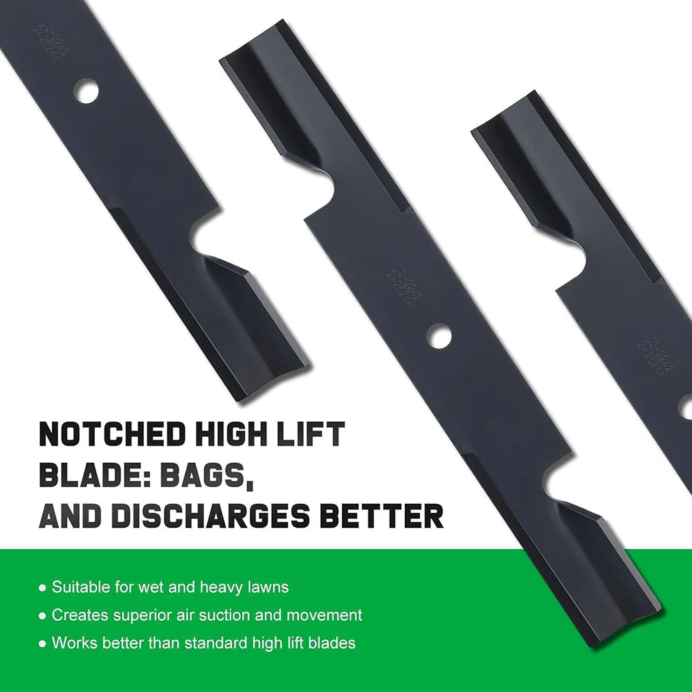 3-Pack 482878 Blades for Scag Tiger Cub Wildcat Turf Tiger 36 52 inch Deck Mower Replace Ferris 21227S 5101756s 5021227 Scag 482462 481711 - Image 3