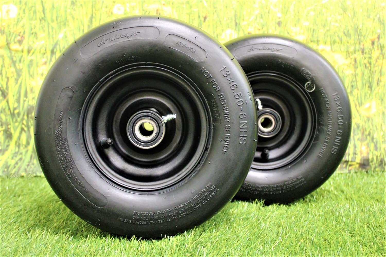 Antego Tire & Wheels - OEM Match Replacement for Scag 486294 13x650-6 Tire Wheel Assembly (Set of 4) | Fits Scag Patriot 52" & 61"