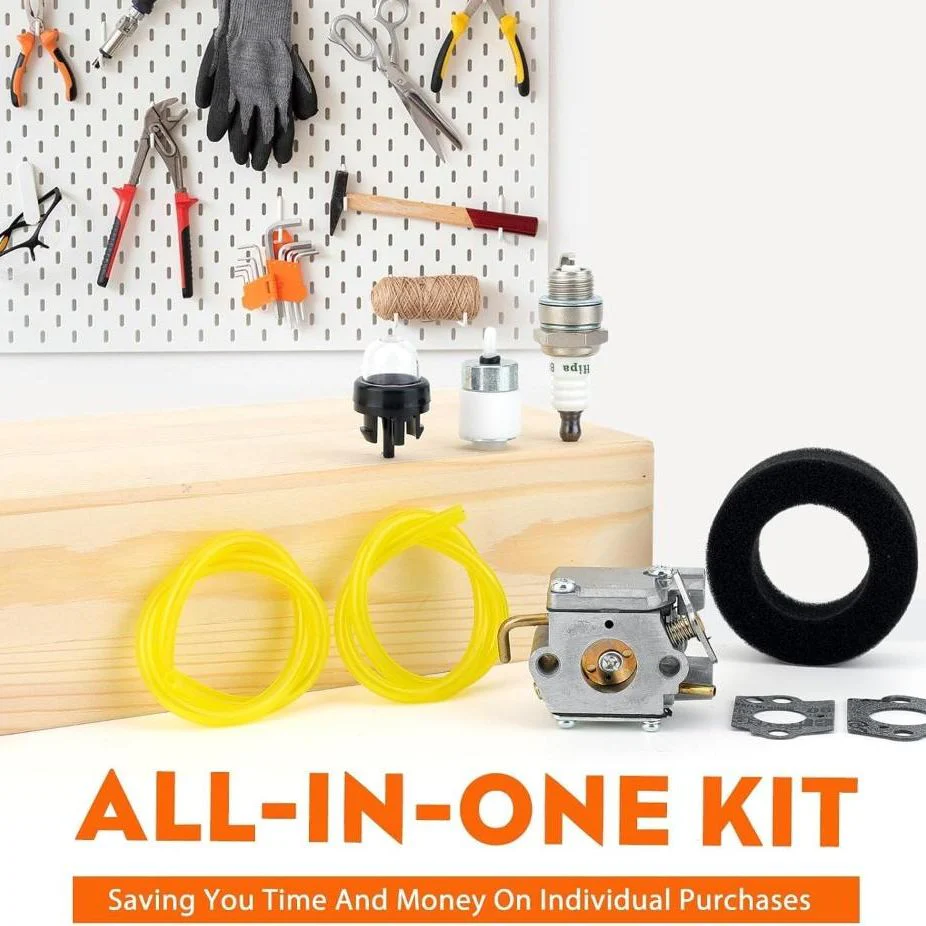 Carburetor Kit For Bolens MTD BL100 BL410 BL150 BL250 17-inch cut 31cc Gas String Trimmer Weed Wacker Replace Ryobi 791-182875 - Image 3