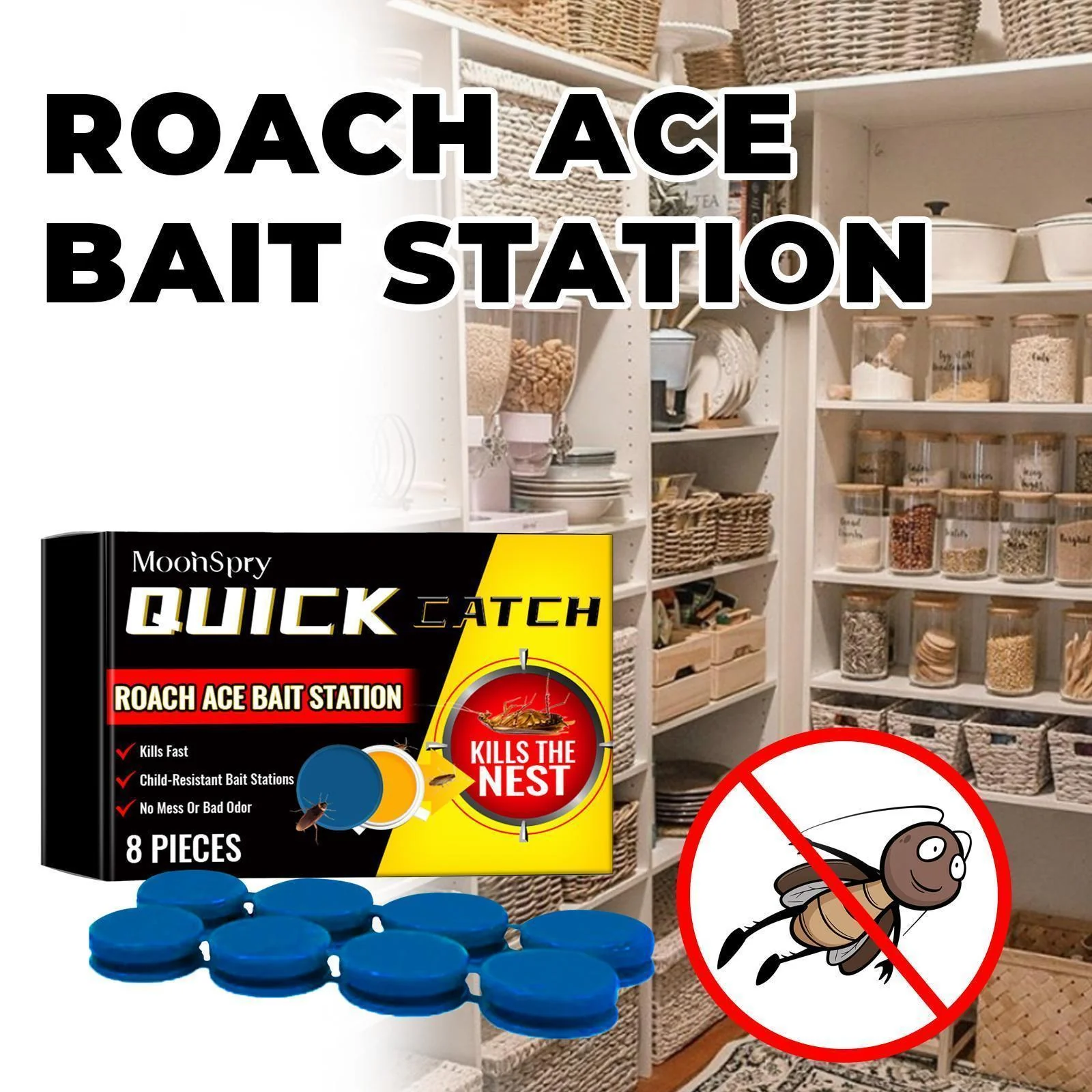 Cockroach Killer Star Bait Station Pest Control USA Warehouse 🇺🇸 - Image 5