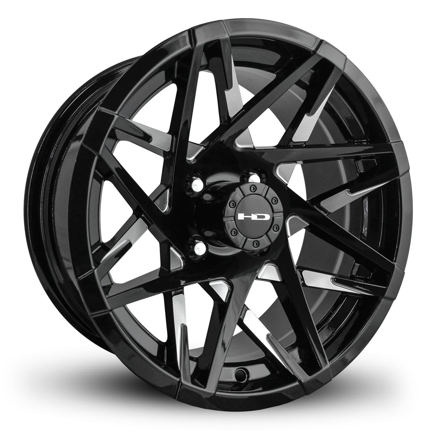HD Golf Canyon 14x7 -14 4x101.6mm 68.2mm Gloss Black/Milled Face