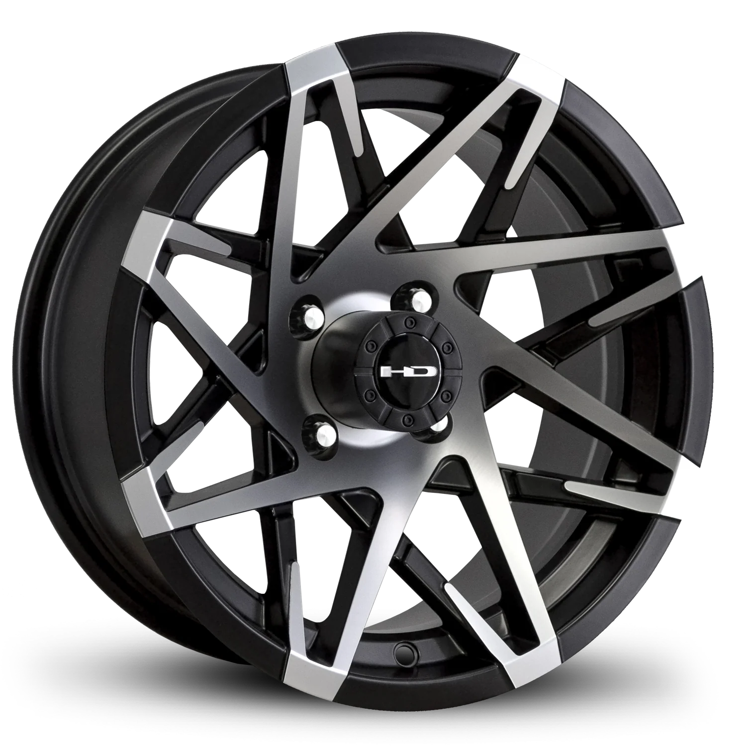 HD Golf Canyon 14x7 -14 4x101.6mm 68.2mm Satin Black/Machined Face
