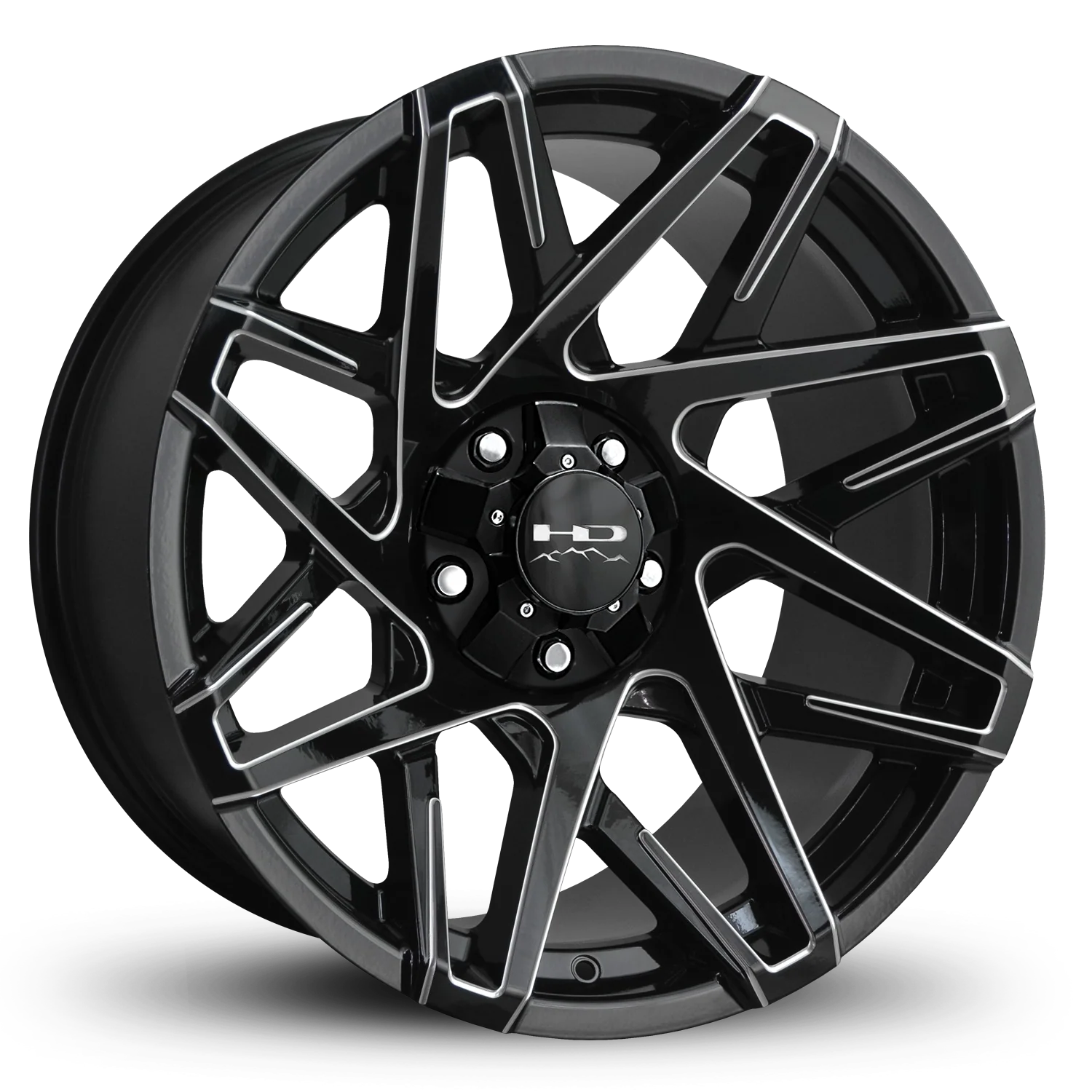 HD Offroad Canyon 20x9 +0 5x139.7/5x150mm 110.1mm Gloss Black/Milled Edge