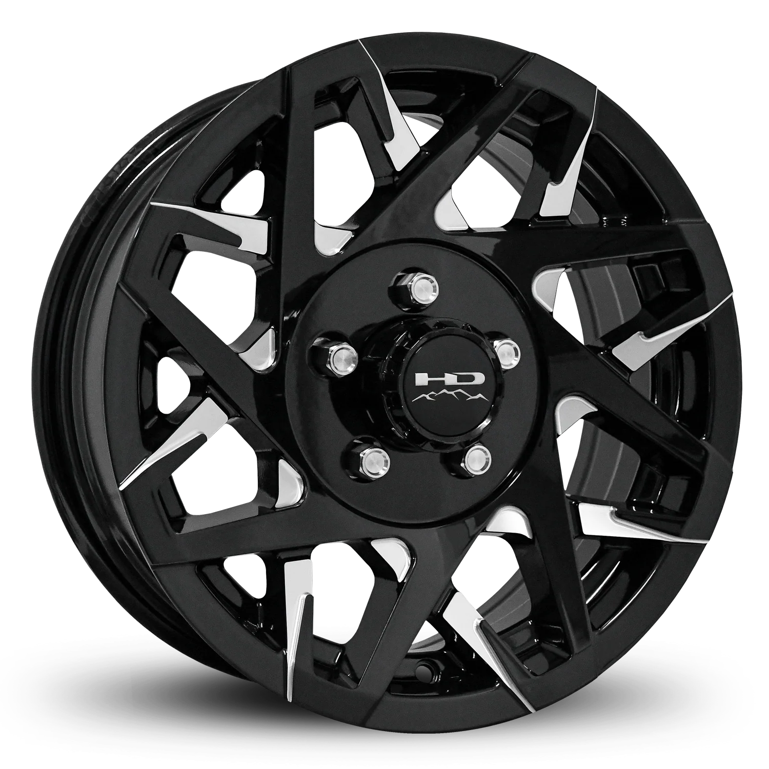 HD Trailer Canyon 15x6 +0 5x114.3mm 83mm Gloss Black/Milled Face