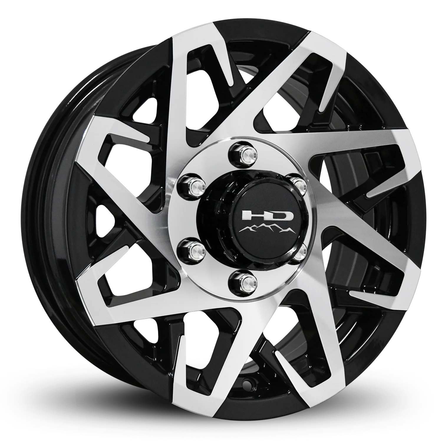 HD Trailer Canyon 16x6 +0 6x139.7mm 108mm Gloss Black/Machined Face