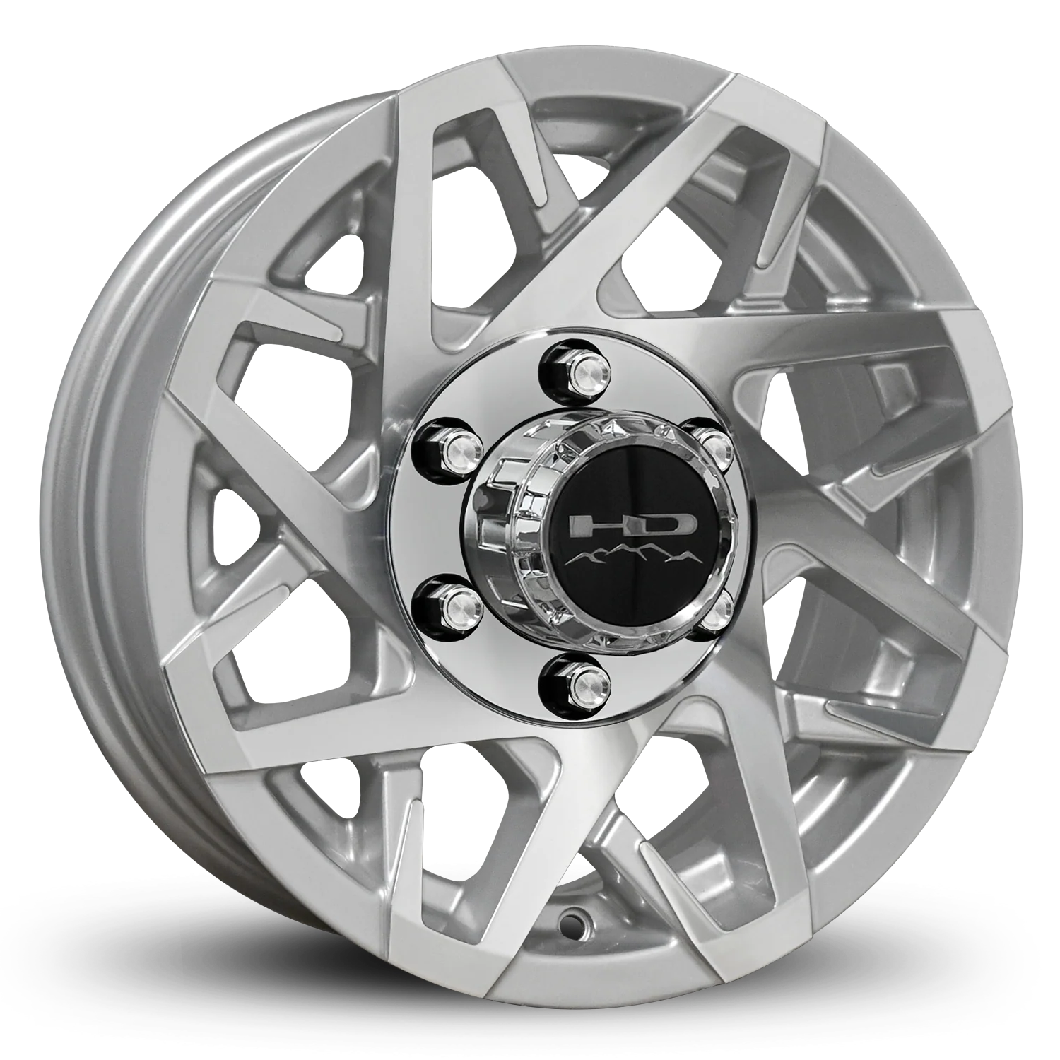 HD Trailer Canyon 16x6 +0 6x139.7mm 108mm Gloss Silver/Machined Face