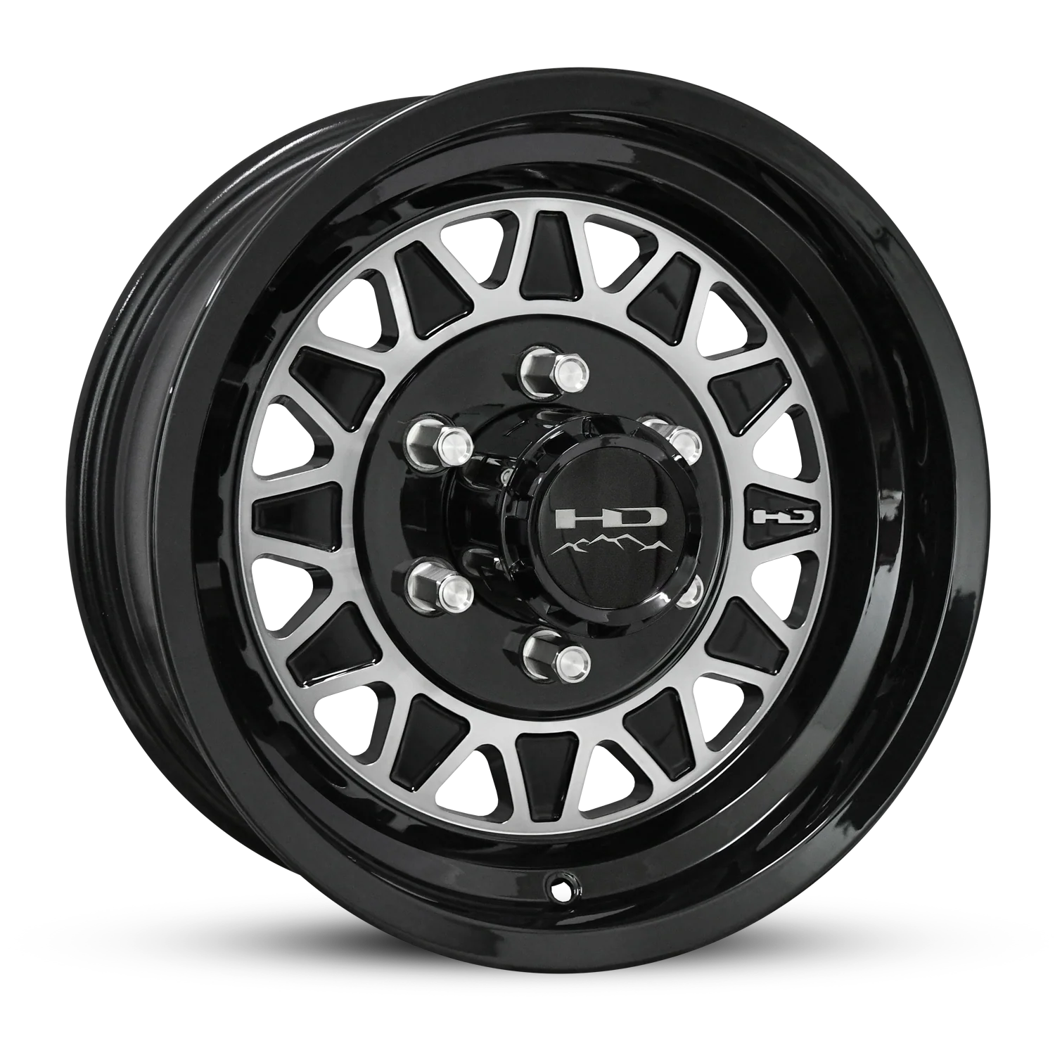 HD Trailer HDT Cast 15x6 +0 5x114.3mm 83mm Gloss Black/Machined Face