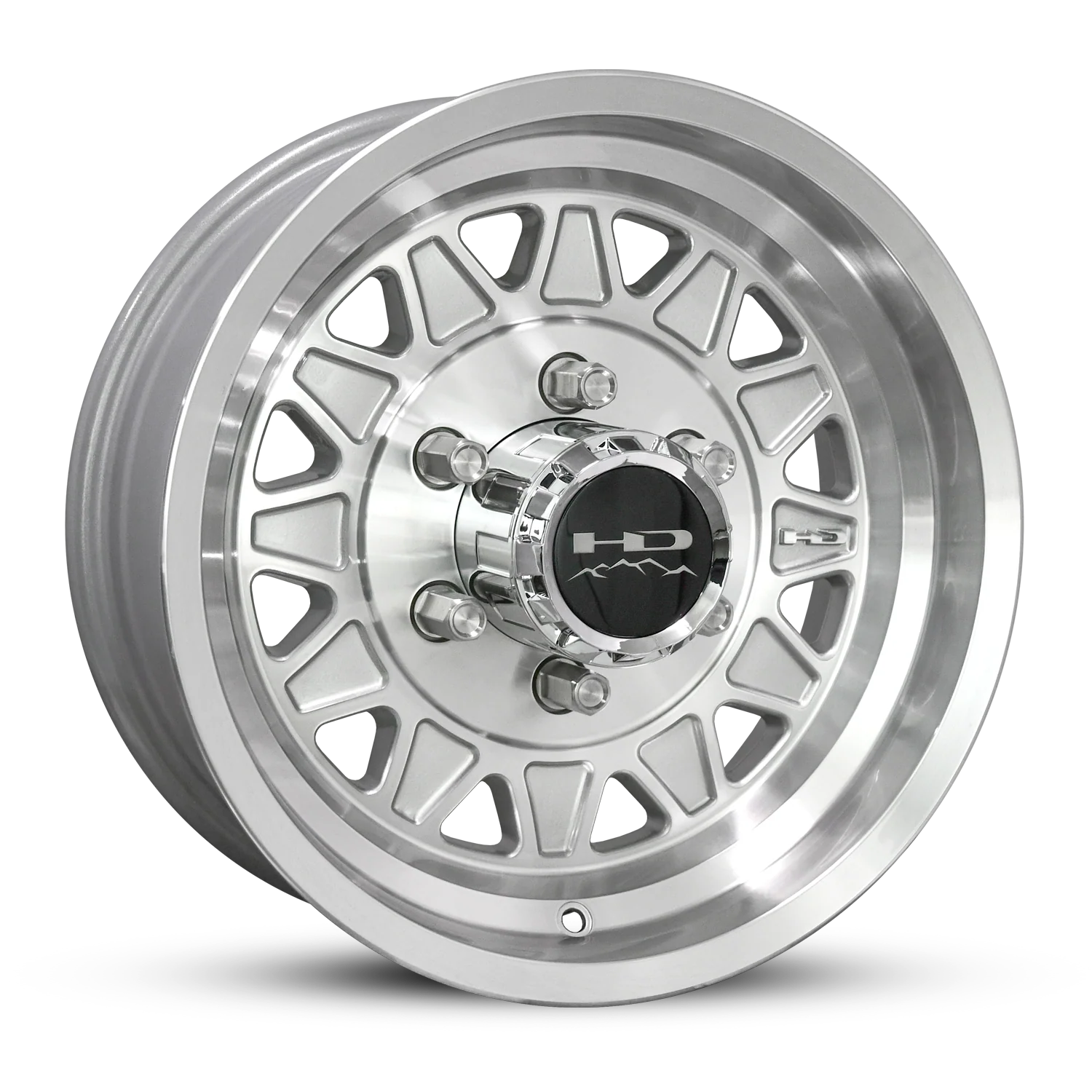 HD Trailer HDT Cast 15x6 +0 6x139.7mm 108mm Gloss Silver/Machined Face