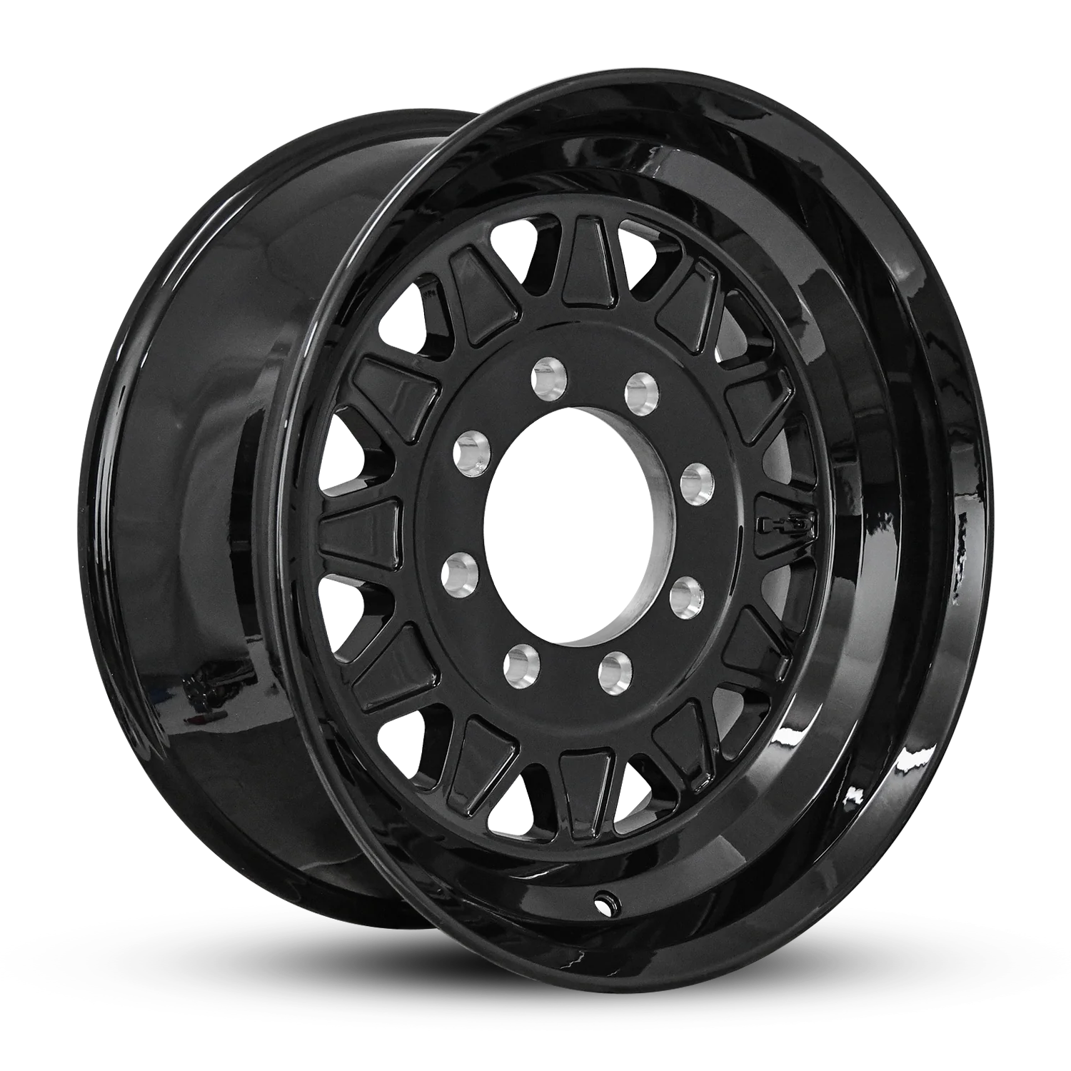 HD Trailer HDT Forged 17.5x6.75 +0 8x165mm 121.2mm Gloss Black - CAP NOT INCLUDED