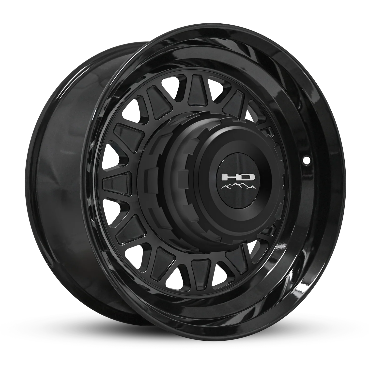 HD Trailer HDT Forged 17.5x6.75 +0 8x165mm 121.2mm Gloss Black - CAP NOT INCLUDED - Image 2