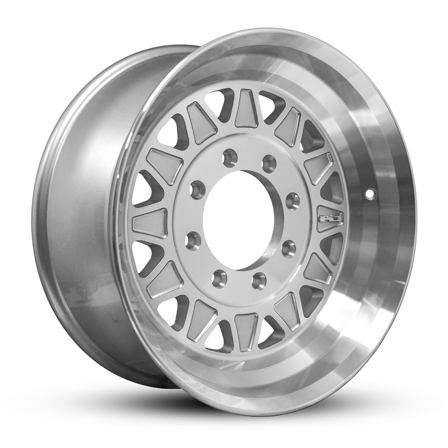 HD Trailer HDT Forged 17.5x6.75 +0 8x165mm 121.2mm Gloss Silver/Machined Face - CAP NOT INCLUDED