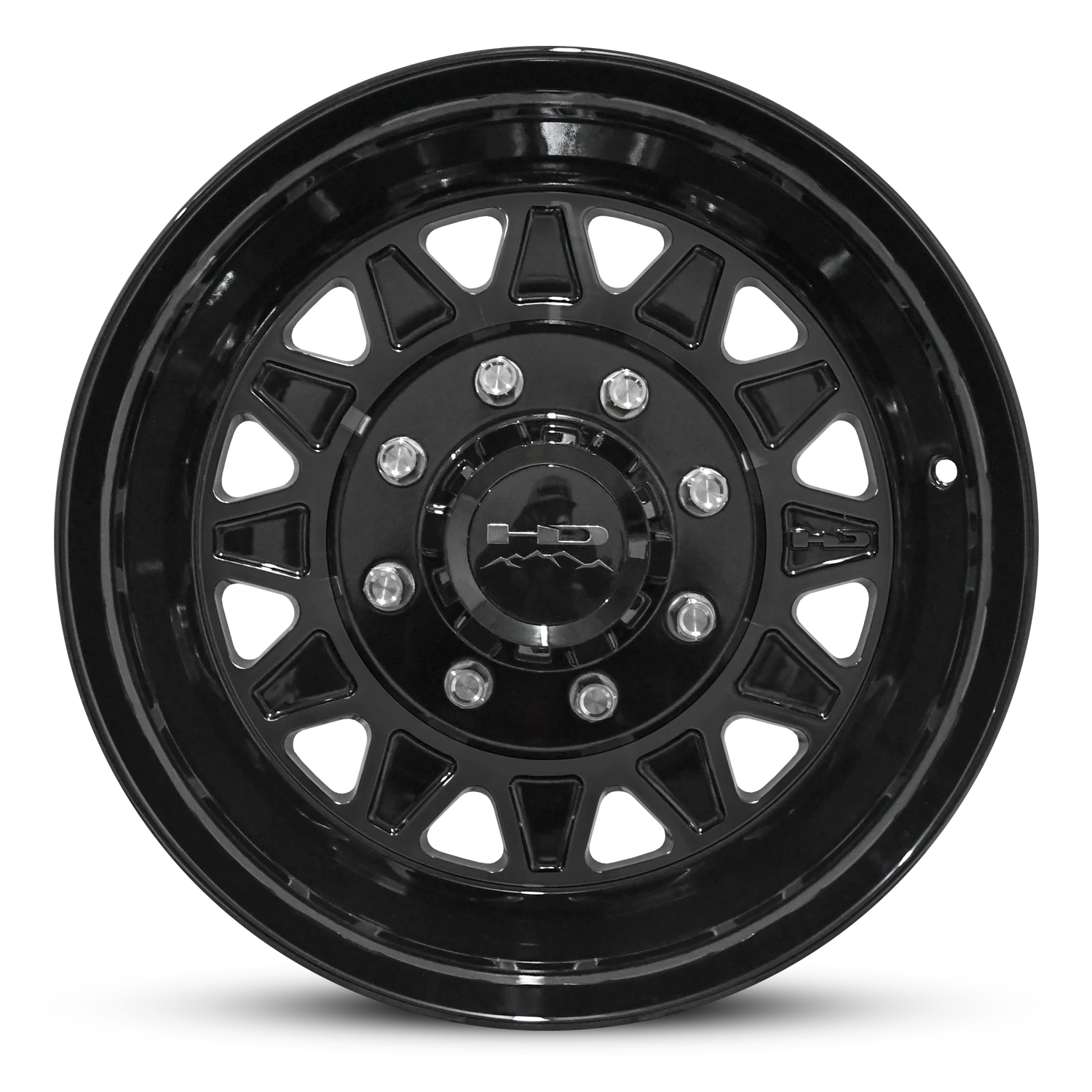HD Trailer HDT Forged 17.5x6.75 +0 8x165mm 128.6mm Gloss Black - Image 3