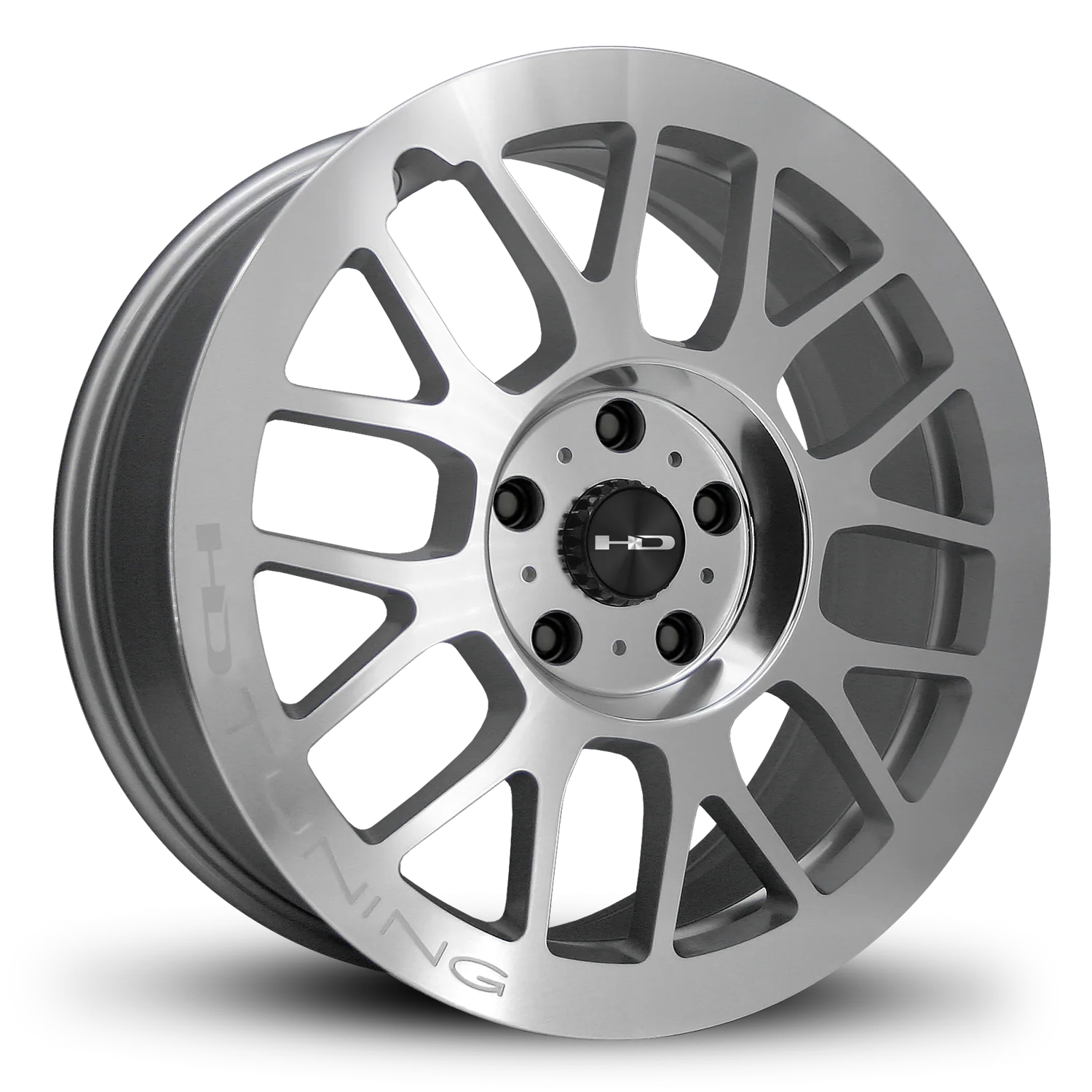 HD Wheels Gear 18x7.5 +35 5x100mm 73.1mm Gloss Silver/Machined Face