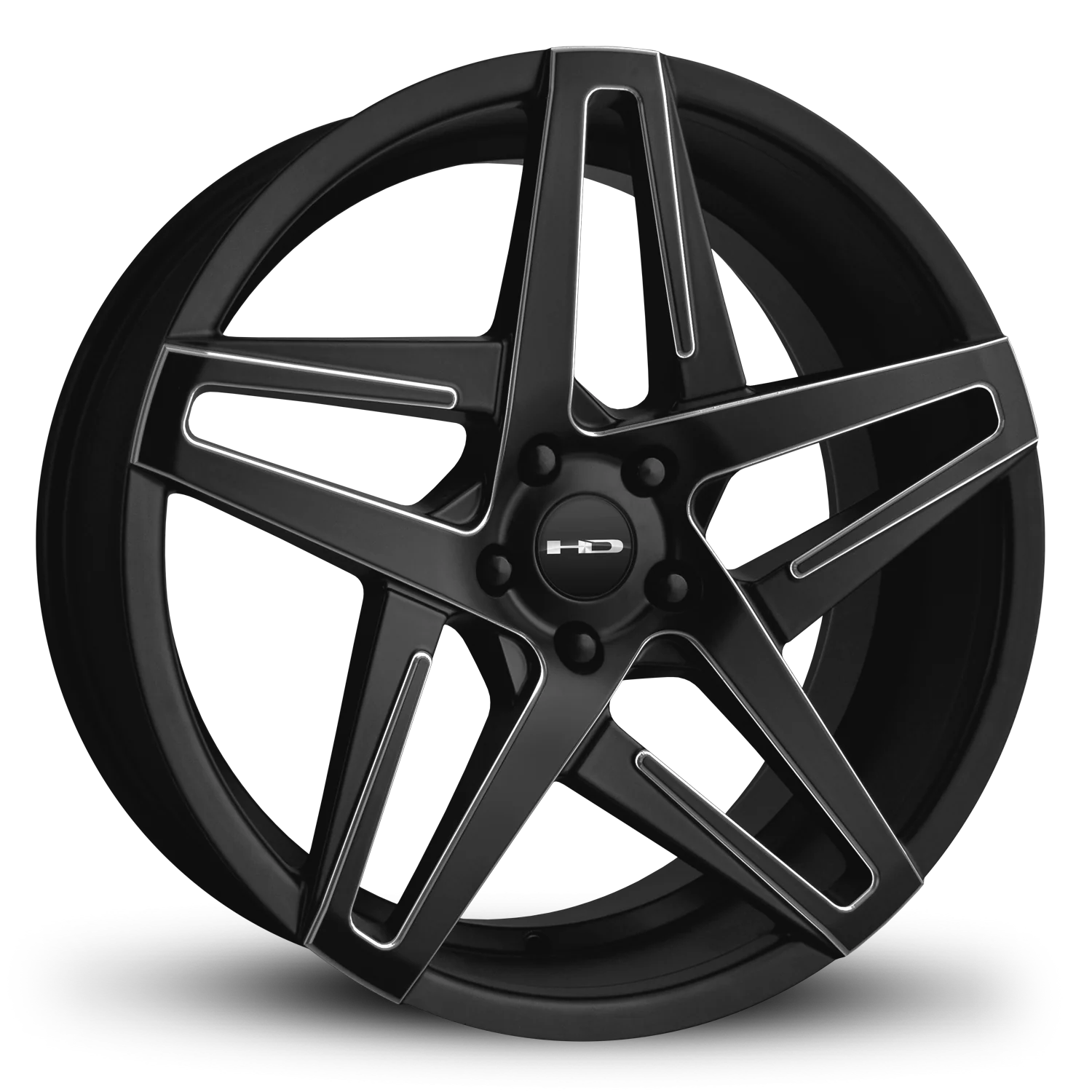HD Wheels Hairpin 20x8.5 +35 5x114.3mm 73.1mm Satin Black/Milled Edge