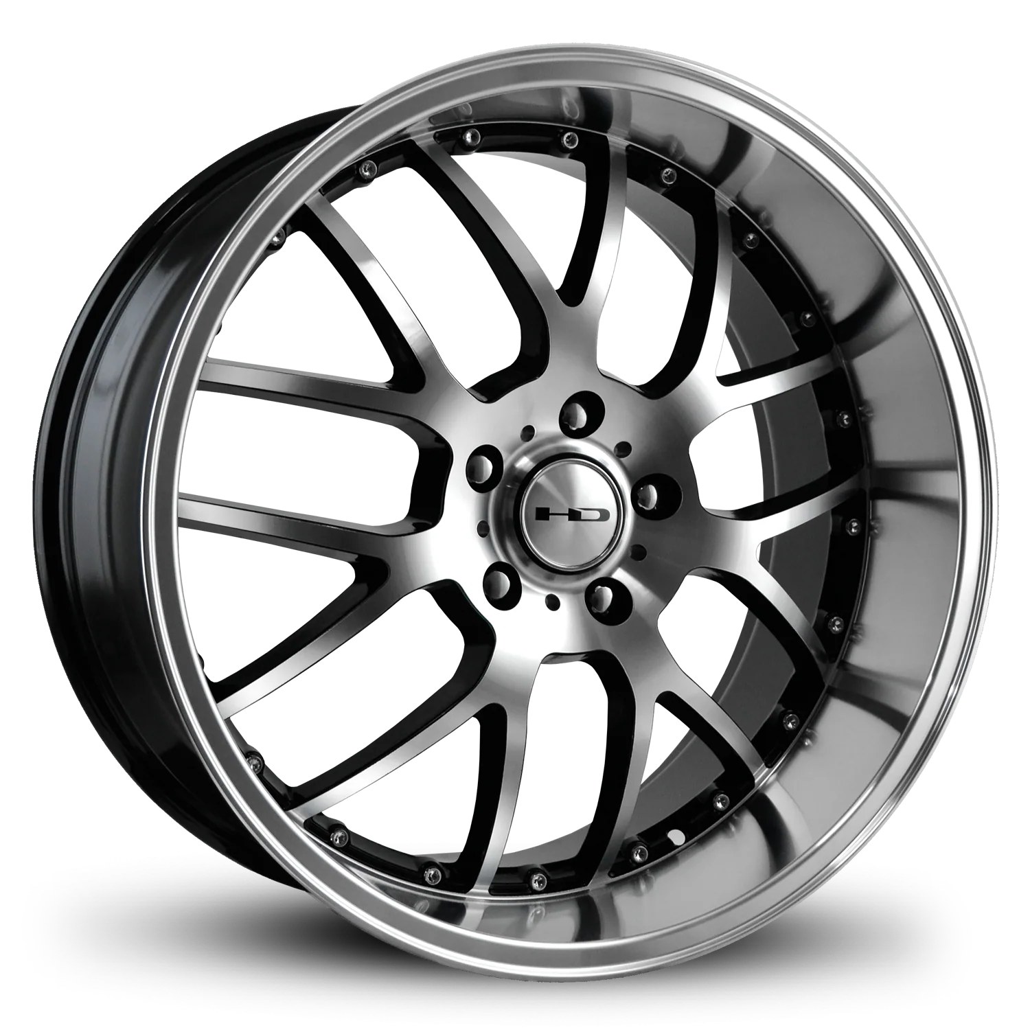 HD Wheels MSR 18x9 +25 5x114.3mm 73.1mm Gloss Black/Machined Face