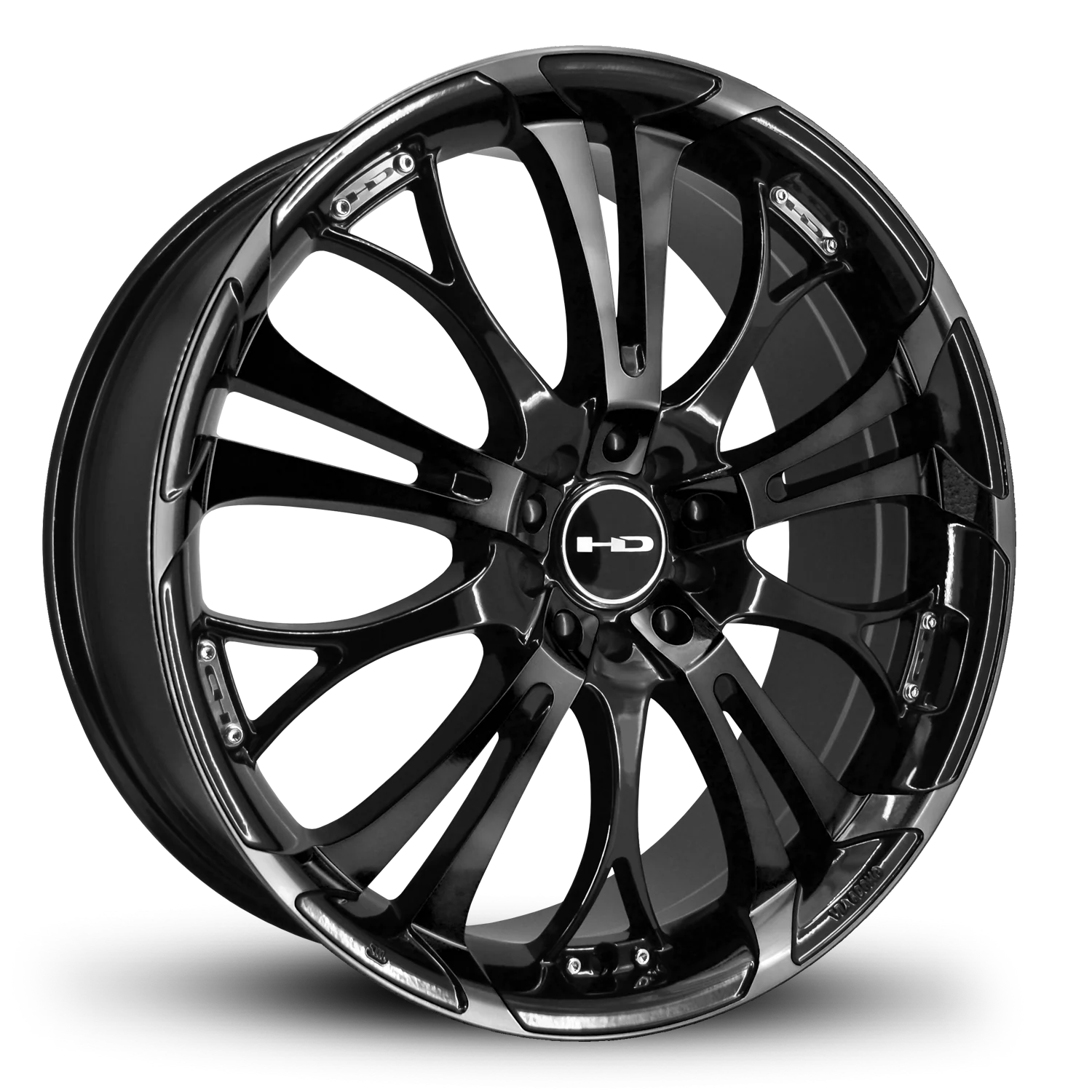 HD Wheels Spinout 20x8 +45 5x112/5x114.3mm 74.1mm Gloss Black