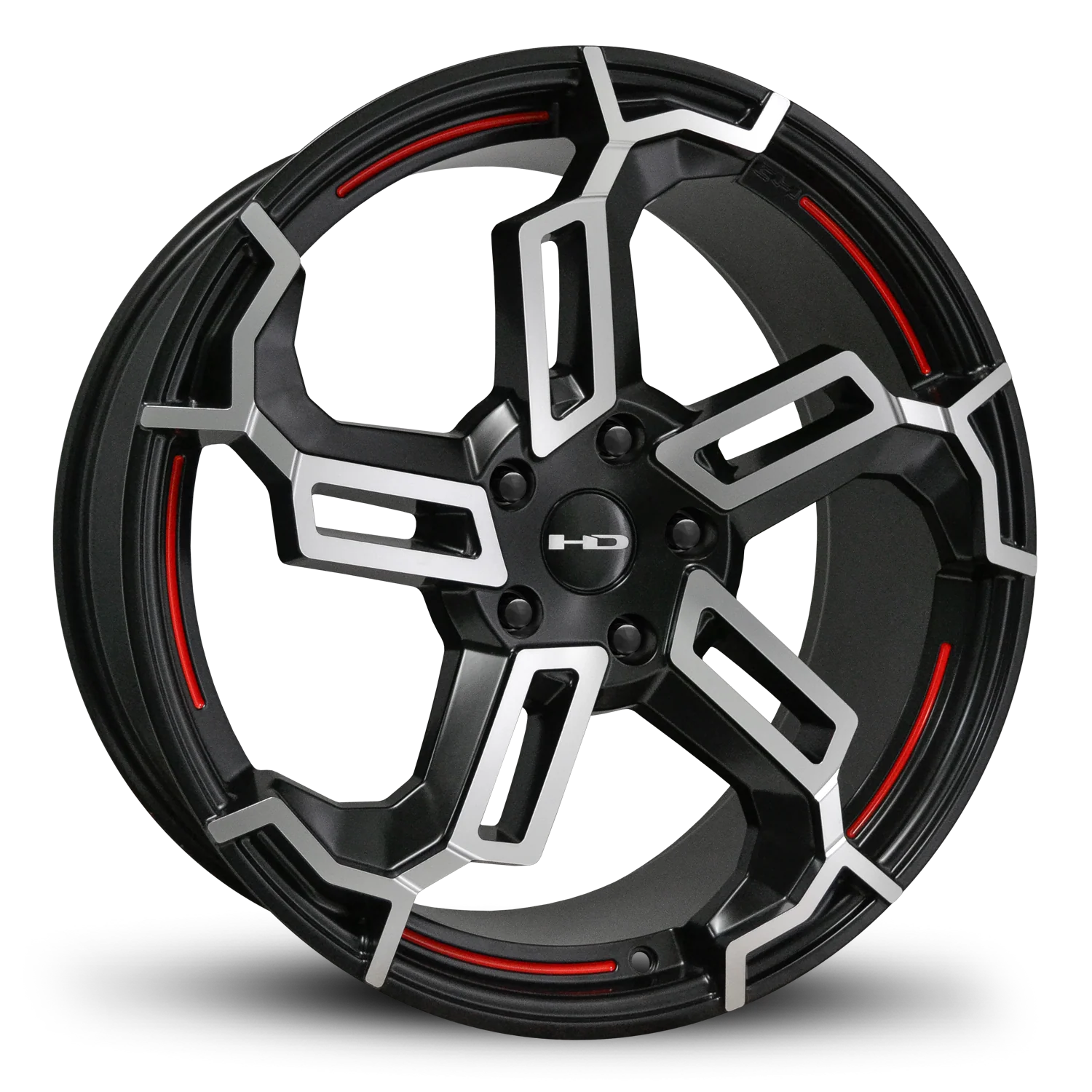 HD Wheels Switch 20x8.5 +35 5x120mm 74.1mm Satin Black/Red Line