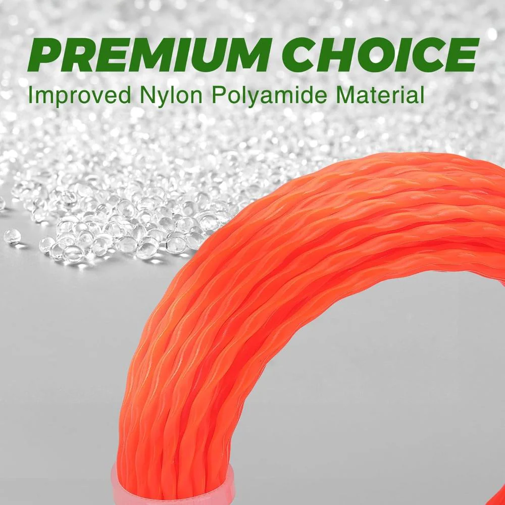 Hipa .095 inch x 15 Meter 2.4mm Commercial Round Twist String Trimmer Line for Stihl Echo Husqvarna Poulan Craftsman Grass Weed eater - Image 5