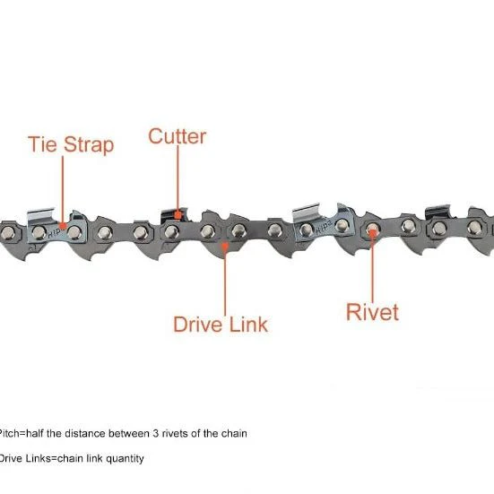 Hipa 12 Inch Chain 3/8 LP .043 45 DL For DeWalt DCCS620B DCCS620P1 Black Decker LCS1240 Husqvarna H38 120i T535iXP 535iXP 536LiXP Chainsaw 61PMM3 45 - Image 3