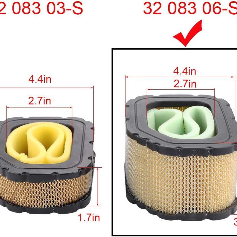 Hipa 32-083-06 Air Filter For Kohler SV710 SV715 SV720 SV725 SV730 SV735 SV740 SV810 SV820 SV830 SV840 Courage Engine Tractor 32-083-06S 32 883 03-S1 - Image 2