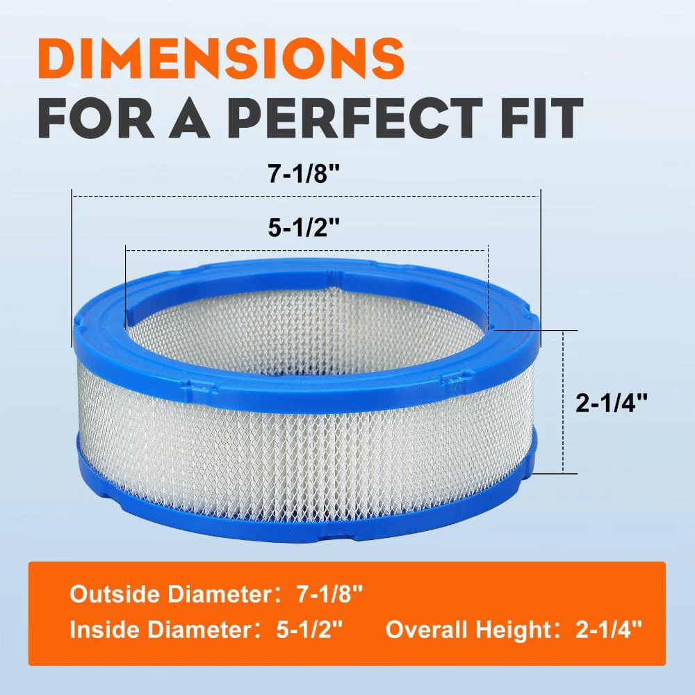 HIPA 394018S 394018 Air Filter for Briggs & Stratton Vanguard V-Twin 16HP 18HP 392642 5050H 5050B 4135 421400 402400 Engine GT235 LT166 - Image 2