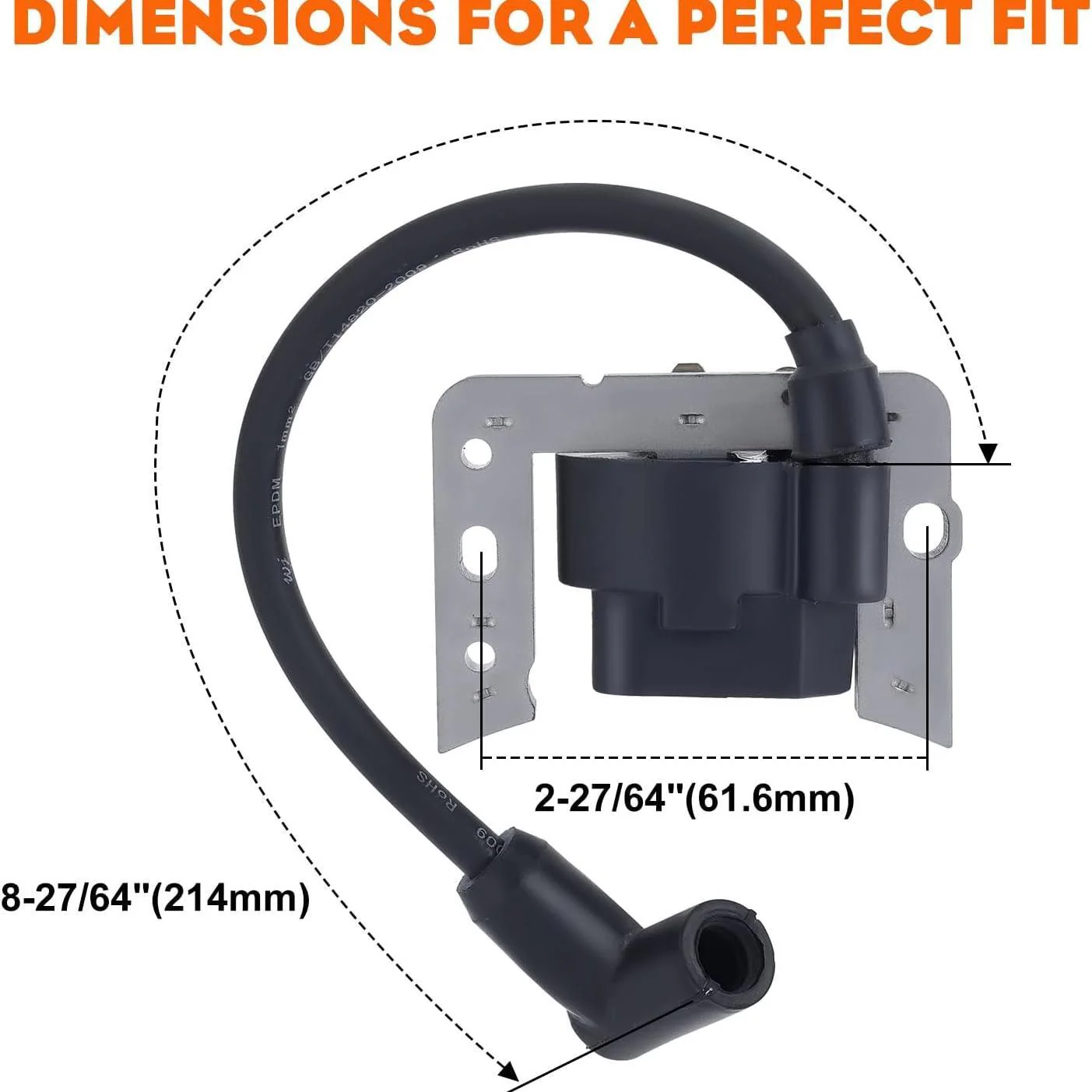 Hipa 4443A 34443 Ignition Coil Module for Tecumseh 34443B 3443C 34443D LV195EA OH195XP OHH45 OHH50 OHH55 OHH60 Toro 6.75HP 6.5HP Lawnmower Snowblower - Image 2