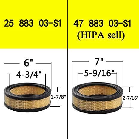 Hipa 47 883 03-S1 Air Filter 24 393 16-S Fuel Pump Tune Up Kit For Kohler CH18 CH20 CH22 CH23 CH25 CV18 CV20 CV22 CV23 CV25 Engine Lawn Mower - Image 2