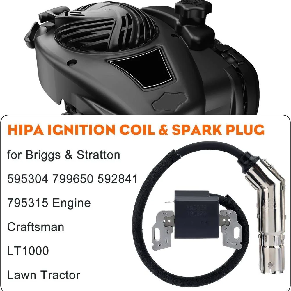 Hipa 595304 Magneto Armature Ignition Coil for Briggs & Stratton 799650 592841 795315 Intek OHV Engine Poulan Craftsman MTD Troy-Bilt Mower Engine - Image 3
