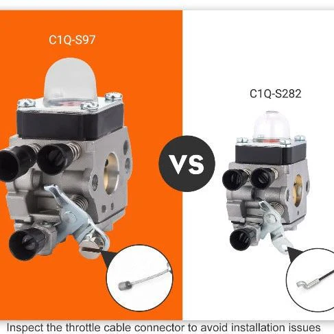 Hipa C1Q-S63 FS55R Carburetor Kit for Stihl FS 55 R 55RC FS38 FS45 FS46 FS80 FS85 FS80R FS85R FC85 String Trimmer Brushcutter # 4137-120-0606 - Image 2