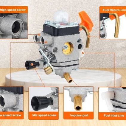 Hipa FS90R Carburetor for Stihl FS 90R FS90 FS87 FS87R FS100RX FS110 FS110R FS130R Trimmer Replace 4180 120 0611 C1Q-S174 C1Q-S176 - Image 9