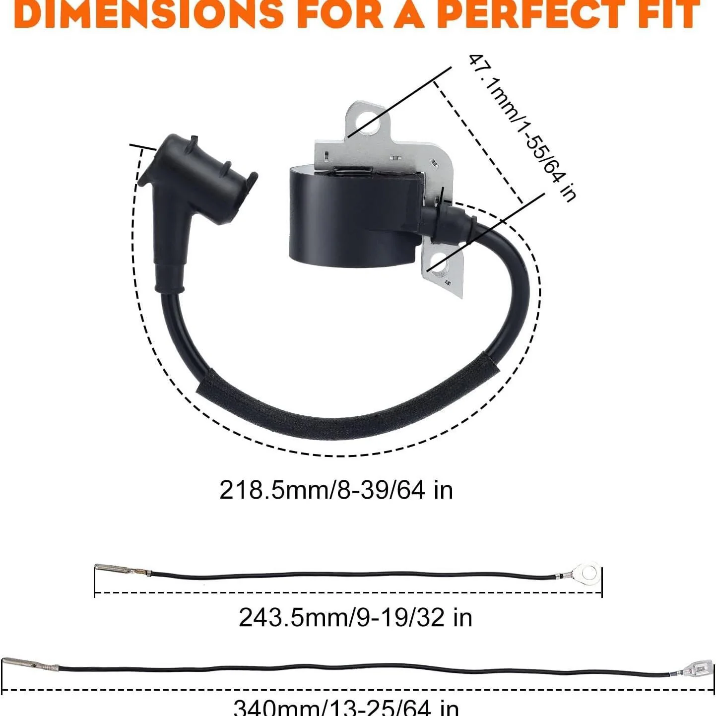 Hipa Ignition Coil for Stihl MS240 MS260 MS290 MS310 MS340 MS360 MS380 MS390 MS440 028 029 # 0000-400-1300 1130-120-0603 - Image 2